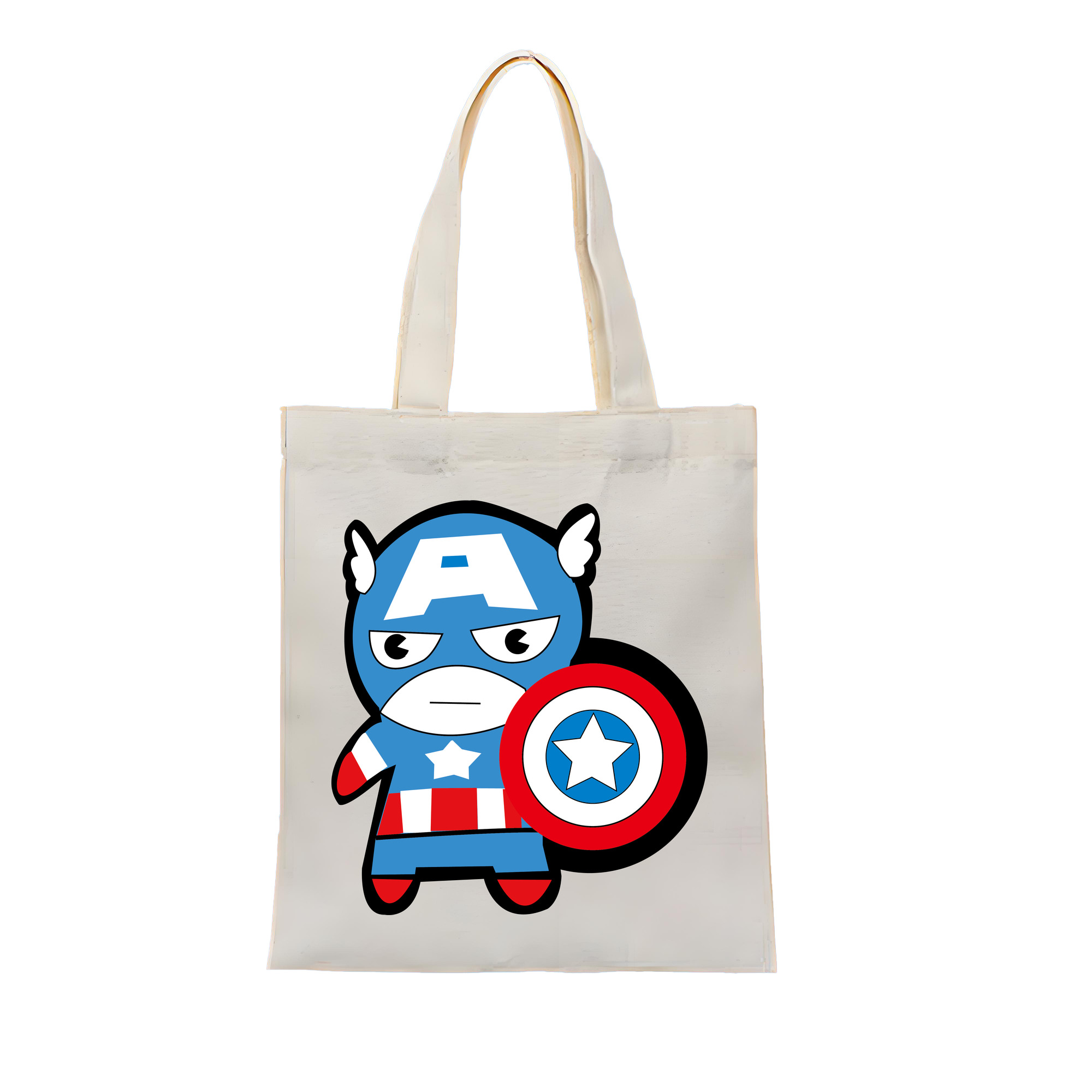 （画像用） アベンジャーズ The Avengers 縦型キャンバス生地手提げバッグ　トートバッグ