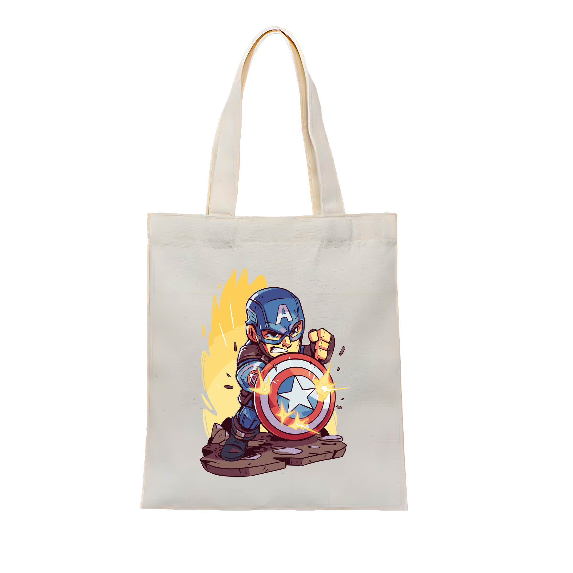 （画像用） アベンジャーズ The Avengers 縦型キャンバス生地手提げバッグ　トートバッグ