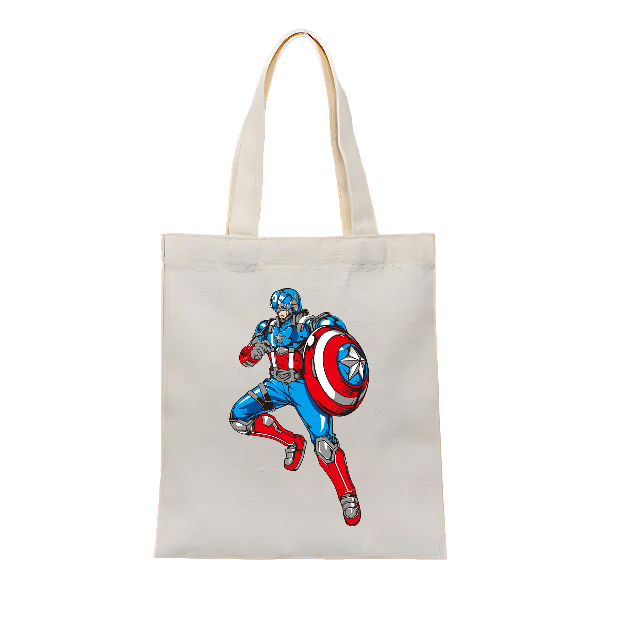 （画像用） アベンジャーズ The Avengers 縦型キャンバス生地手提げバッグ　トートバッグ