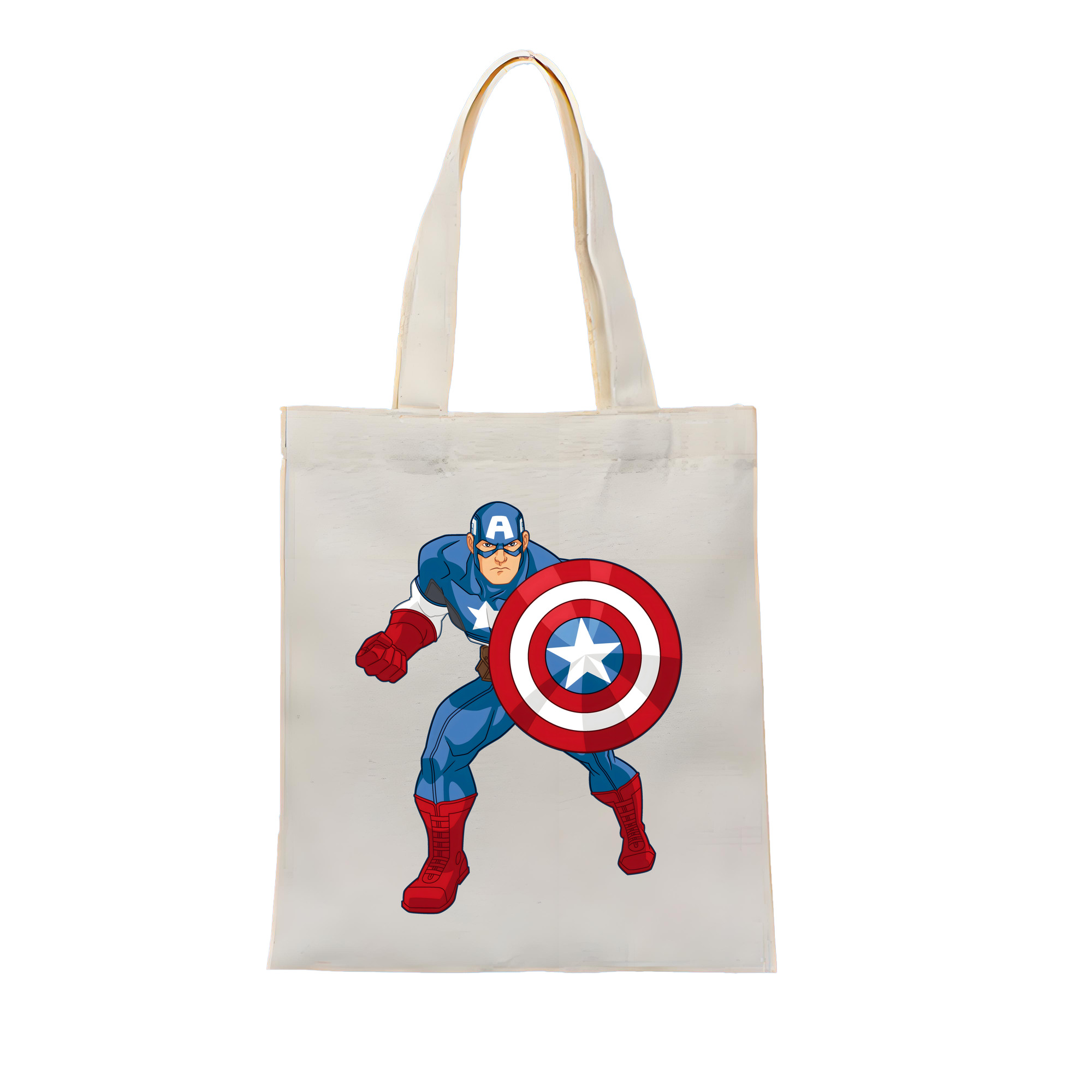 （画像用） アベンジャーズ The Avengers 縦型キャンバス生地手提げバッグ　トートバッグ