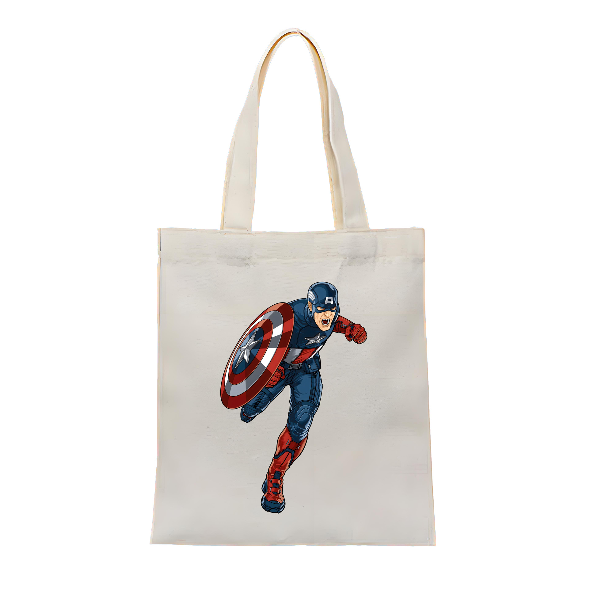 （画像用） アベンジャーズ The Avengers 縦型キャンバス生地手提げバッグ　トートバッグ