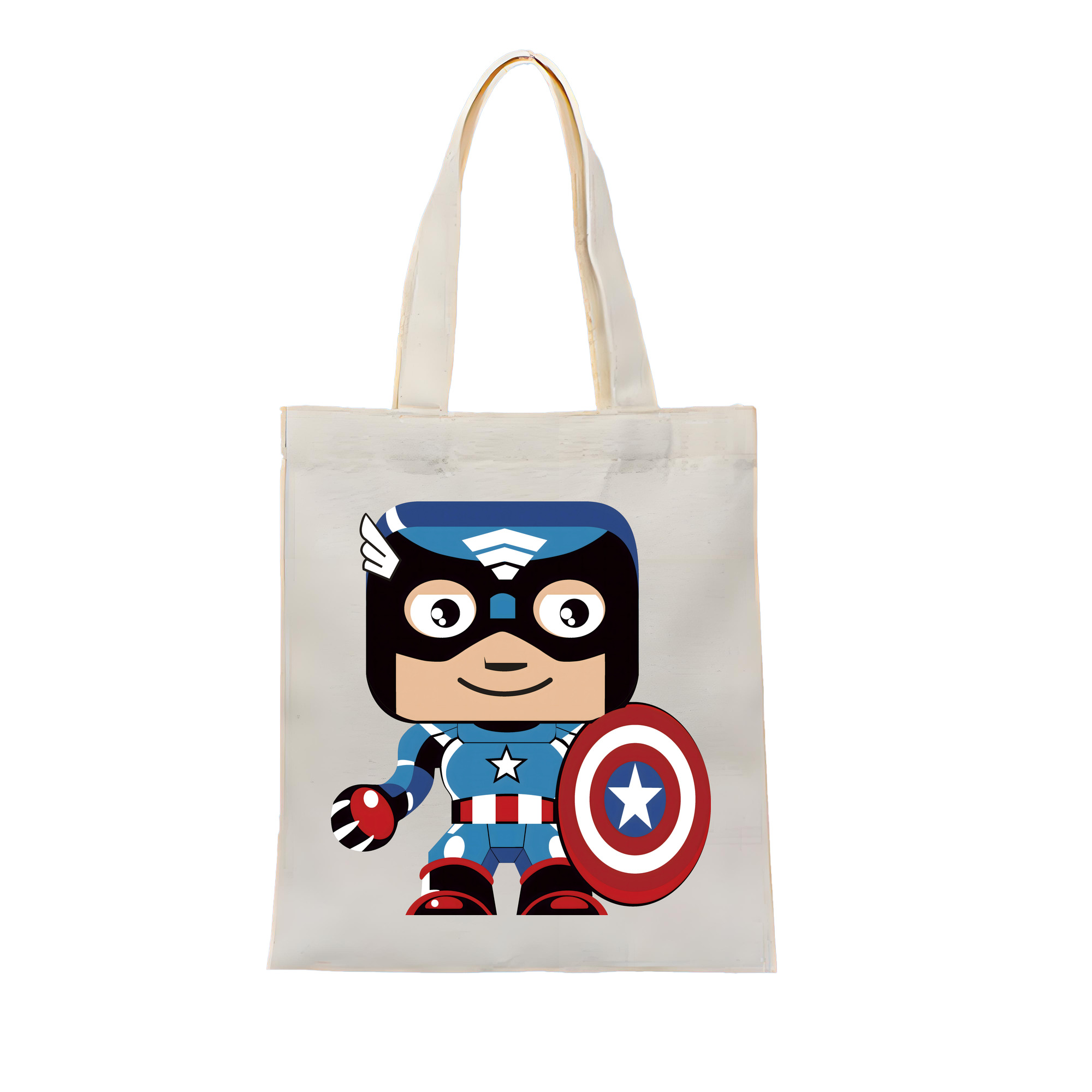 （画像用） アベンジャーズ The Avengers 縦型キャンバス生地手提げバッグ　トートバッグ