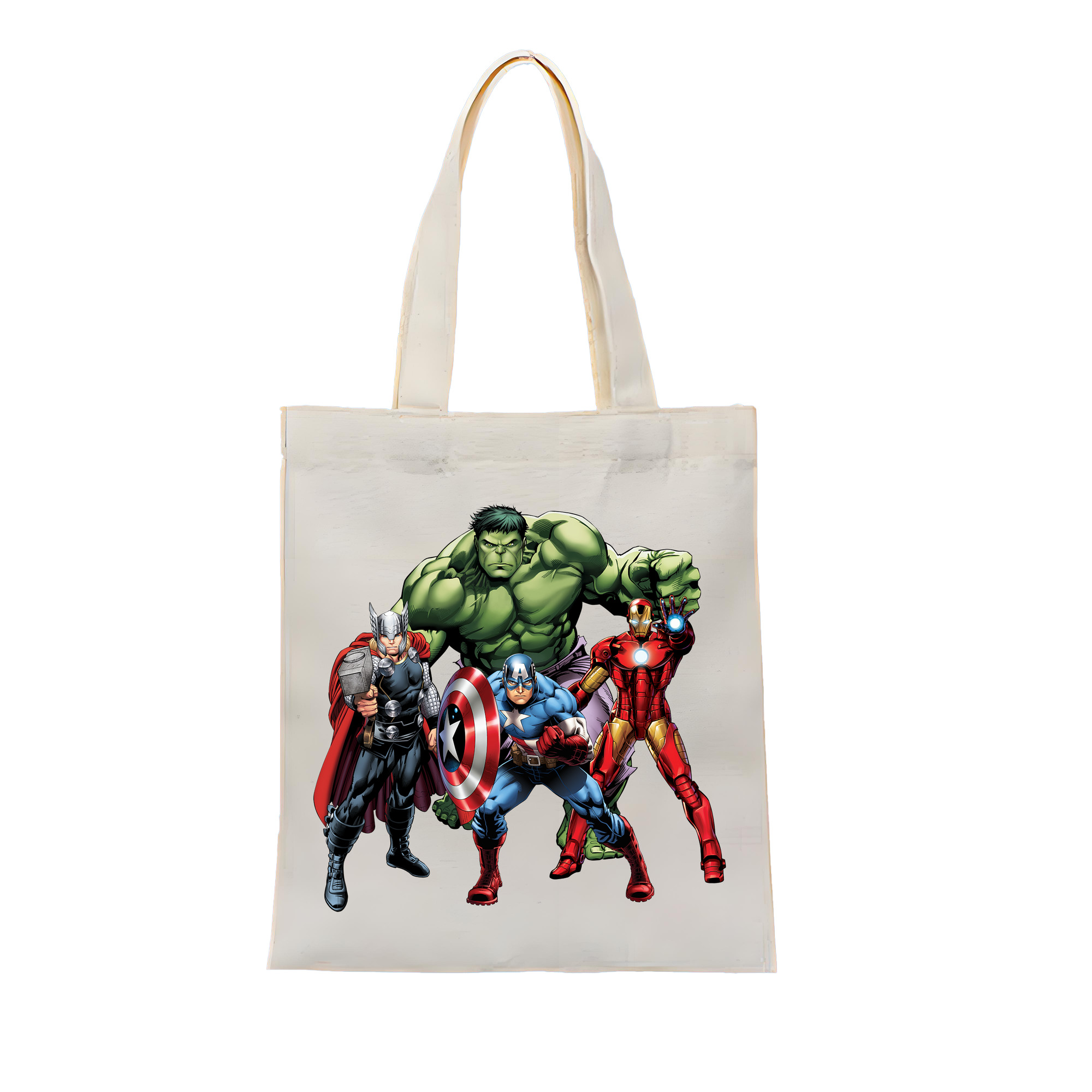 （画像用） アベンジャーズ The Avengers 縦型キャンバス生地手提げバッグ　トートバッグ