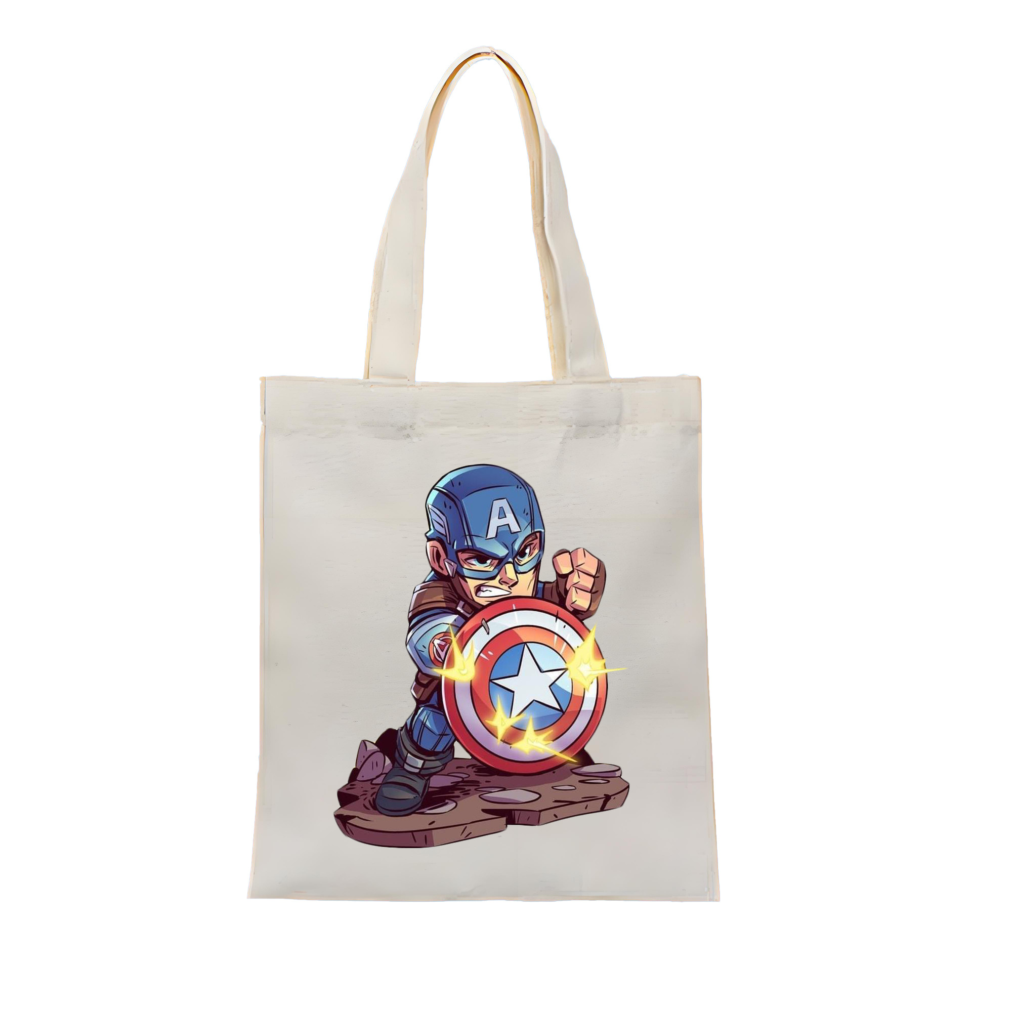（画像用） アベンジャーズ The Avengers 縦型キャンバス生地手提げバッグ　トートバッグ