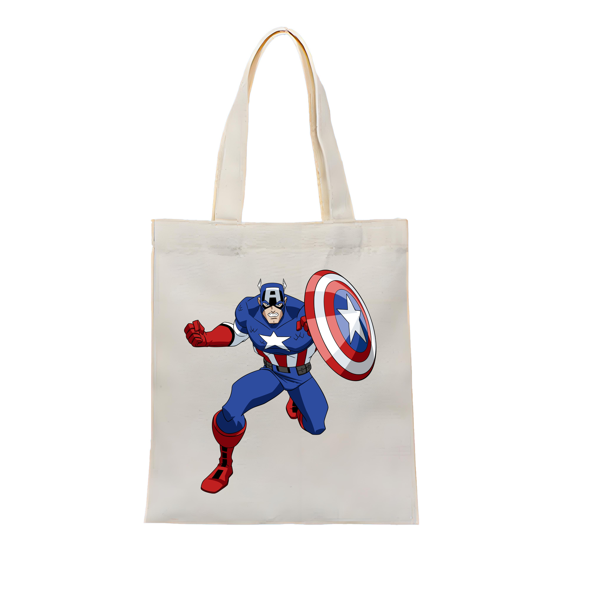 （画像用） アベンジャーズ The Avengers 縦型キャンバス生地手提げバッグ　トートバッグ