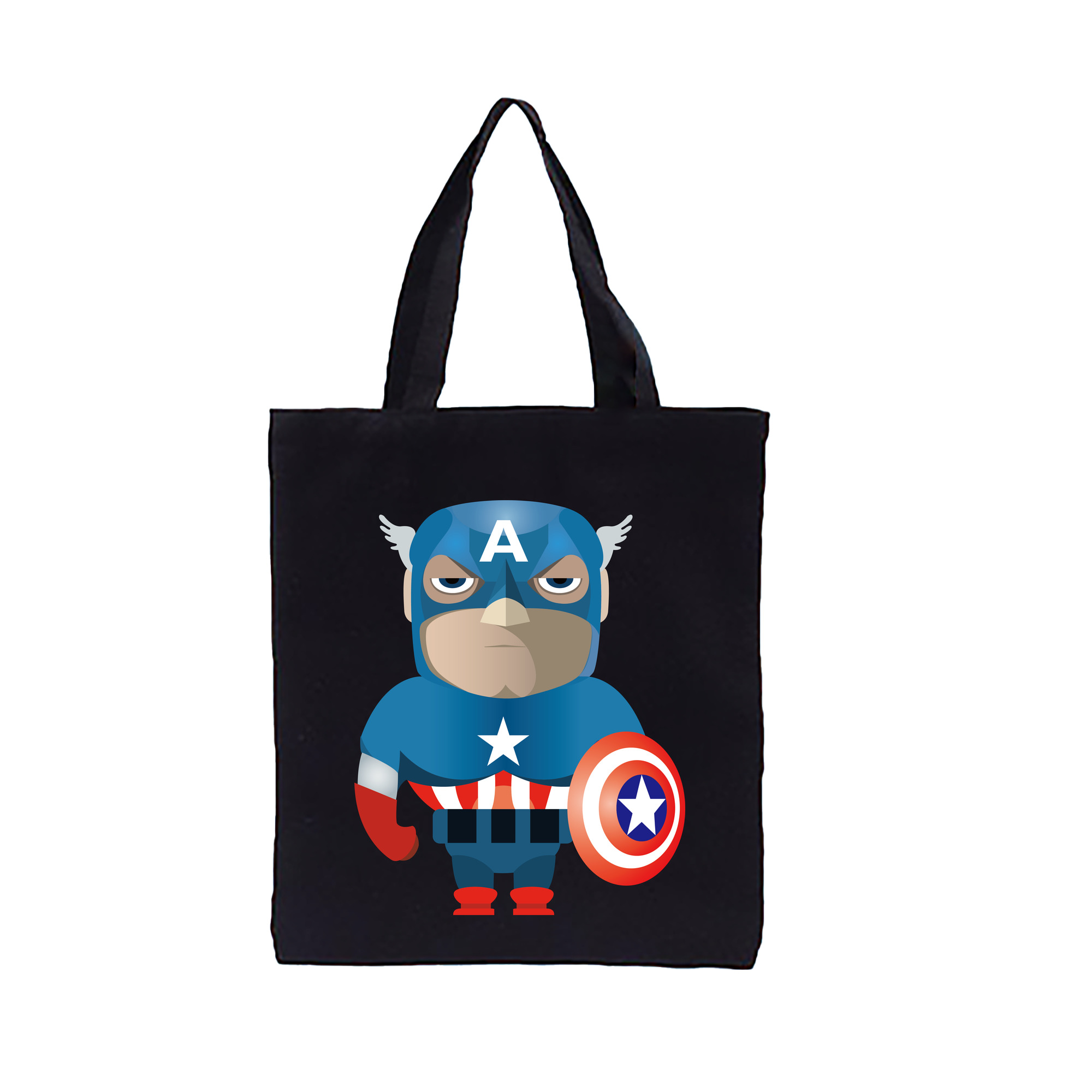 （画像用） アベンジャーズ The Avengers 縦型キャンバス生地手提げバッグ　トートバッグ