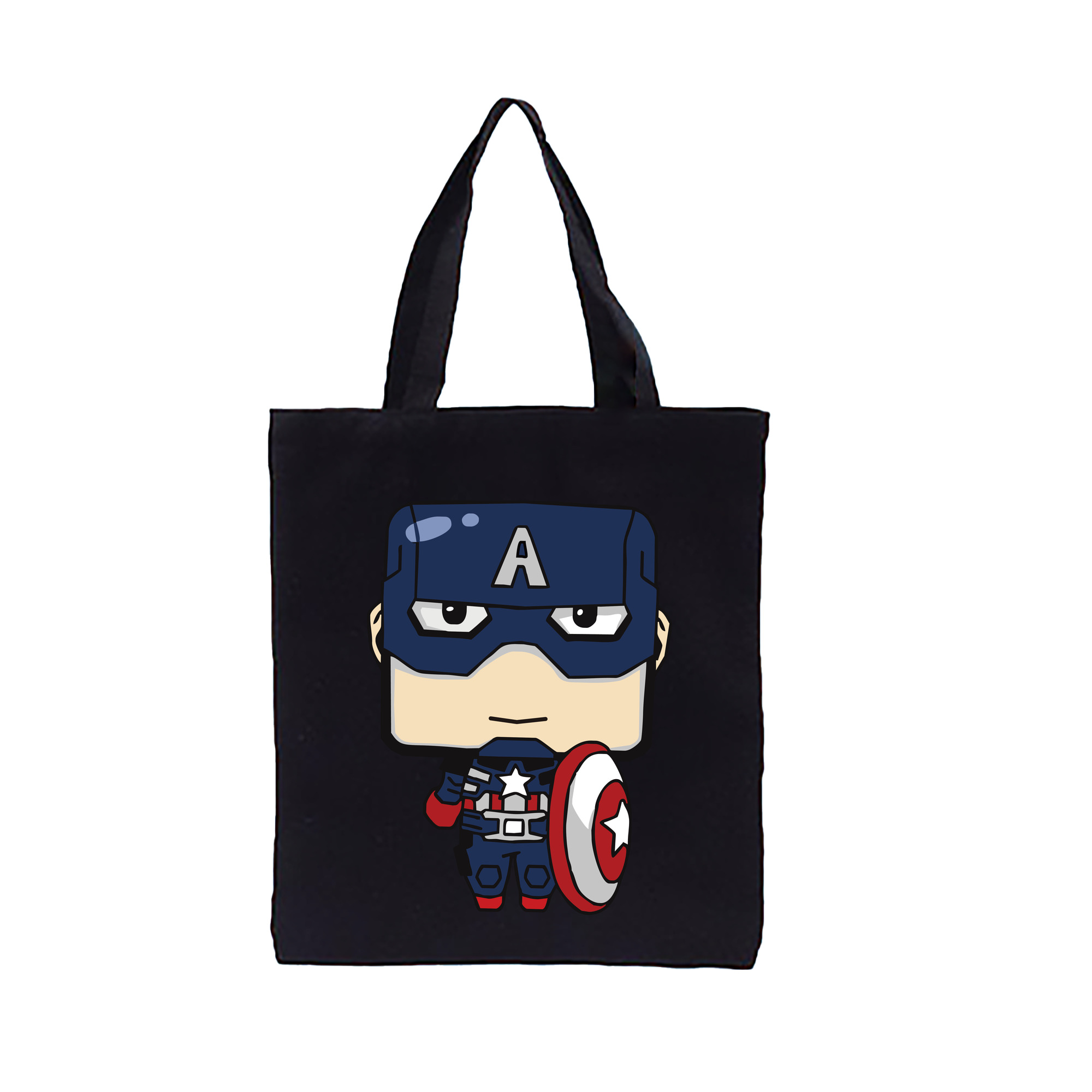 （画像用） アベンジャーズ The Avengers 縦型キャンバス生地手提げバッグ　トートバッグ