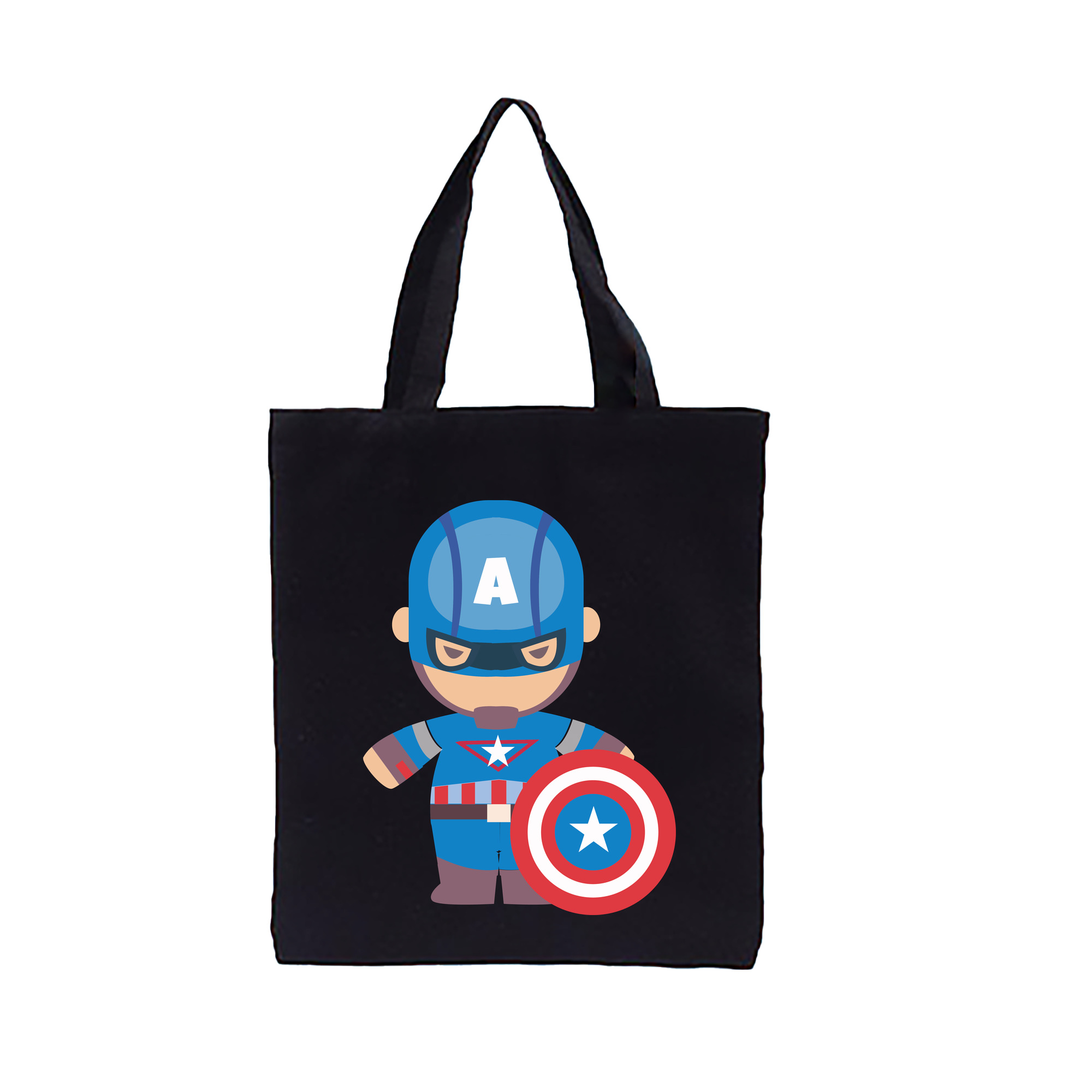 （画像用） アベンジャーズ The Avengers 縦型キャンバス生地手提げバッグ　トートバッグ