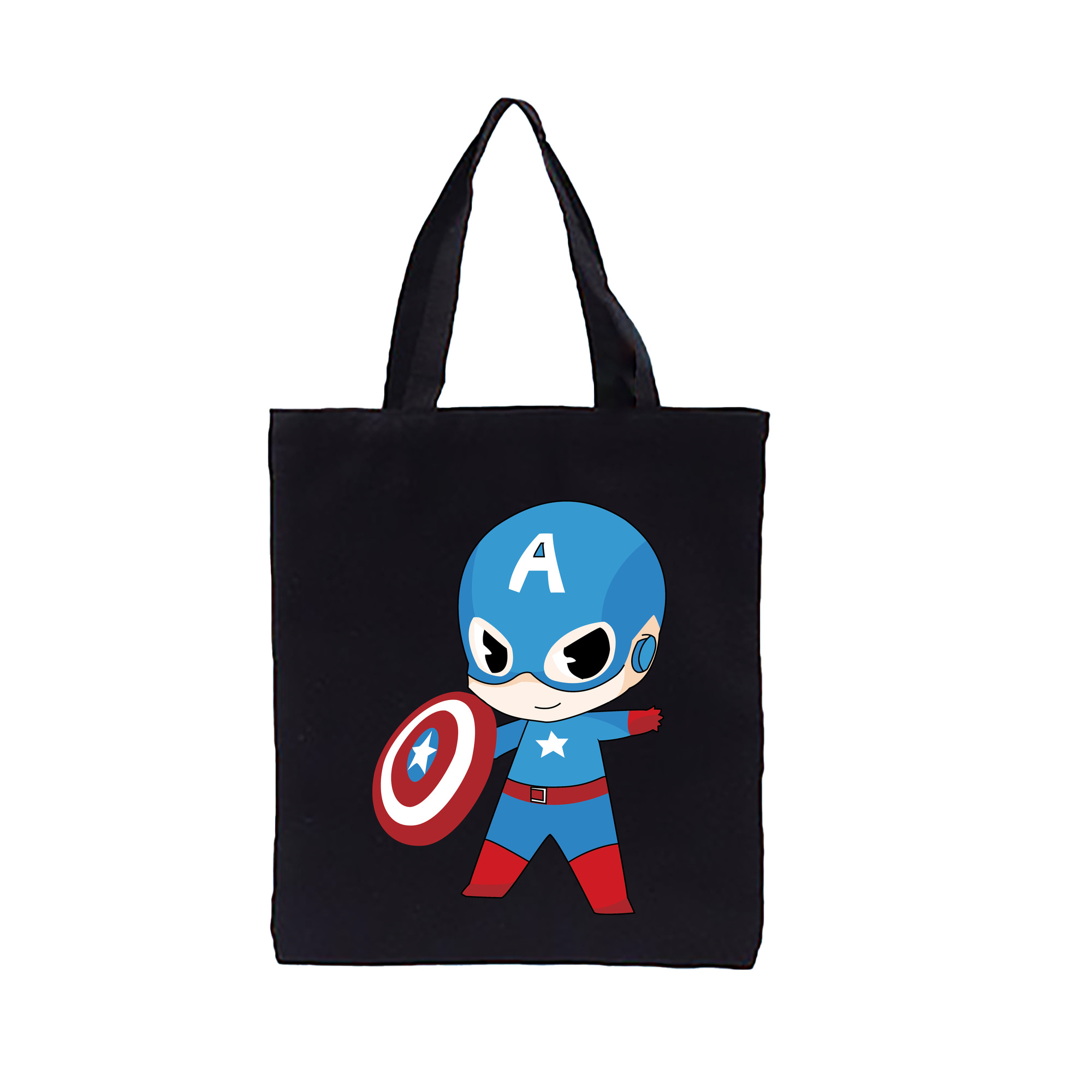 （画像用） アベンジャーズ The Avengers 縦型キャンバス生地手提げバッグ　トートバッグ