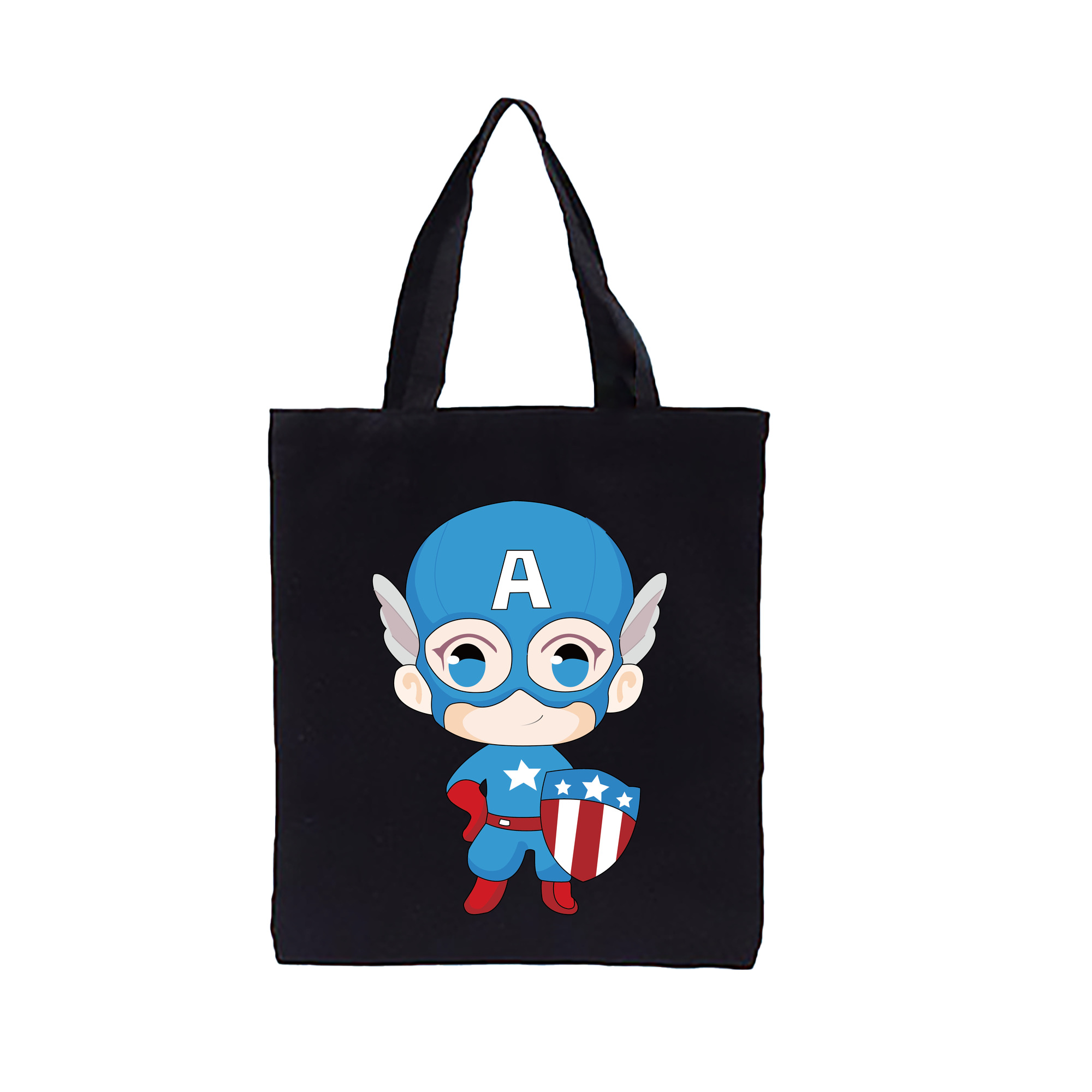 （画像用） アベンジャーズ The Avengers 縦型キャンバス生地手提げバッグ　トートバッグ