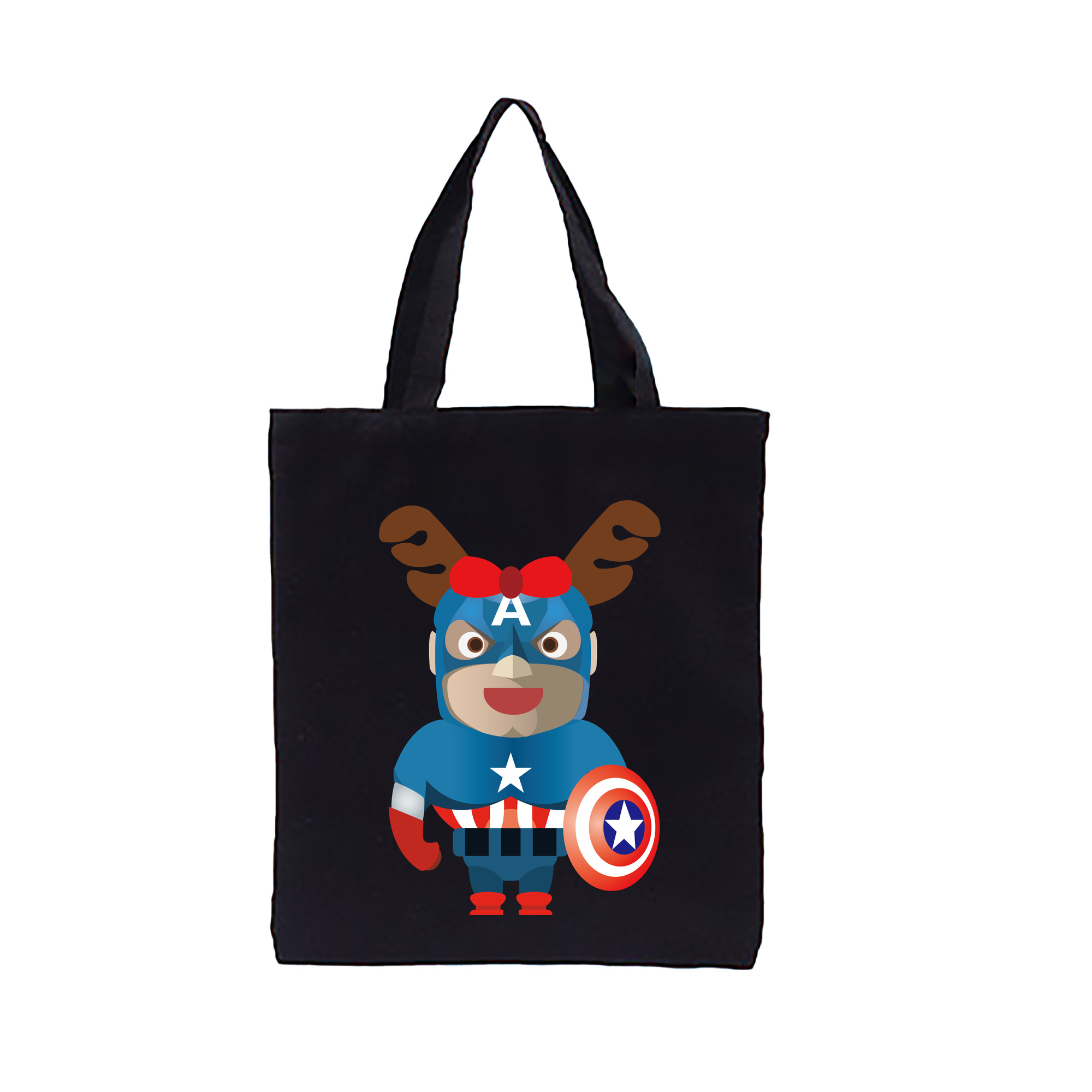 （画像用） アベンジャーズ The Avengers 縦型キャンバス生地手提げバッグ　トートバッグ