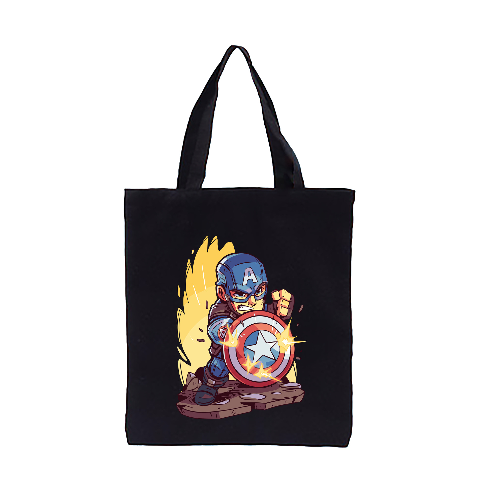 （画像用） アベンジャーズ The Avengers 縦型キャンバス生地手提げバッグ　トートバッグ
