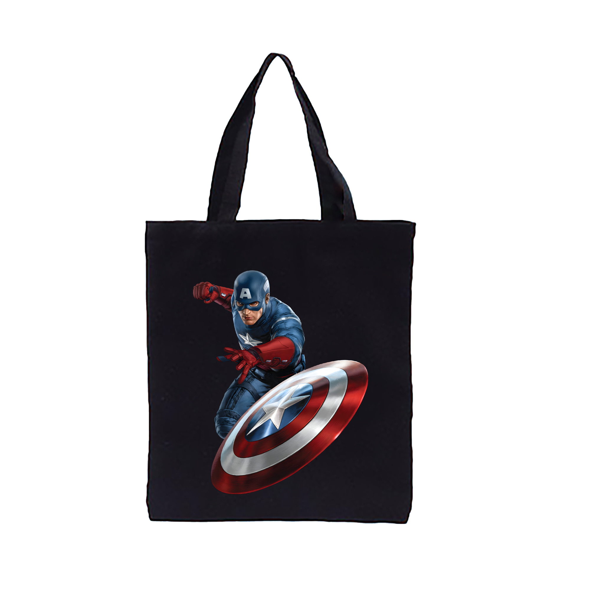 （画像用） アベンジャーズ The Avengers 縦型キャンバス生地手提げバッグ　トートバッグ