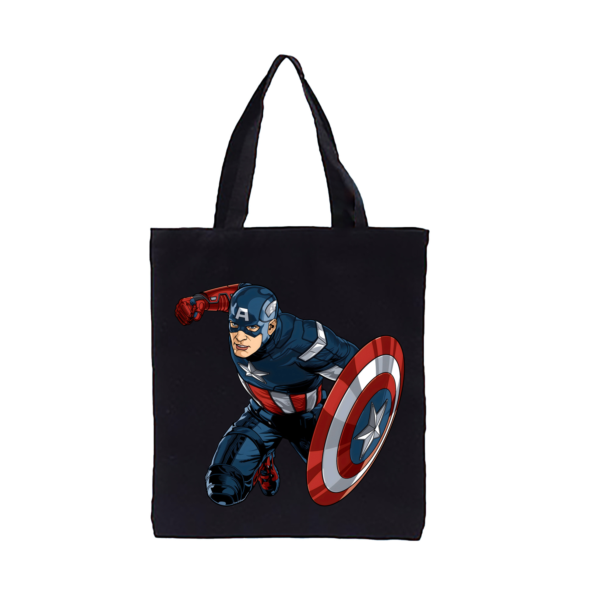 （画像用） アベンジャーズ The Avengers 縦型キャンバス生地手提げバッグ　トートバッグ