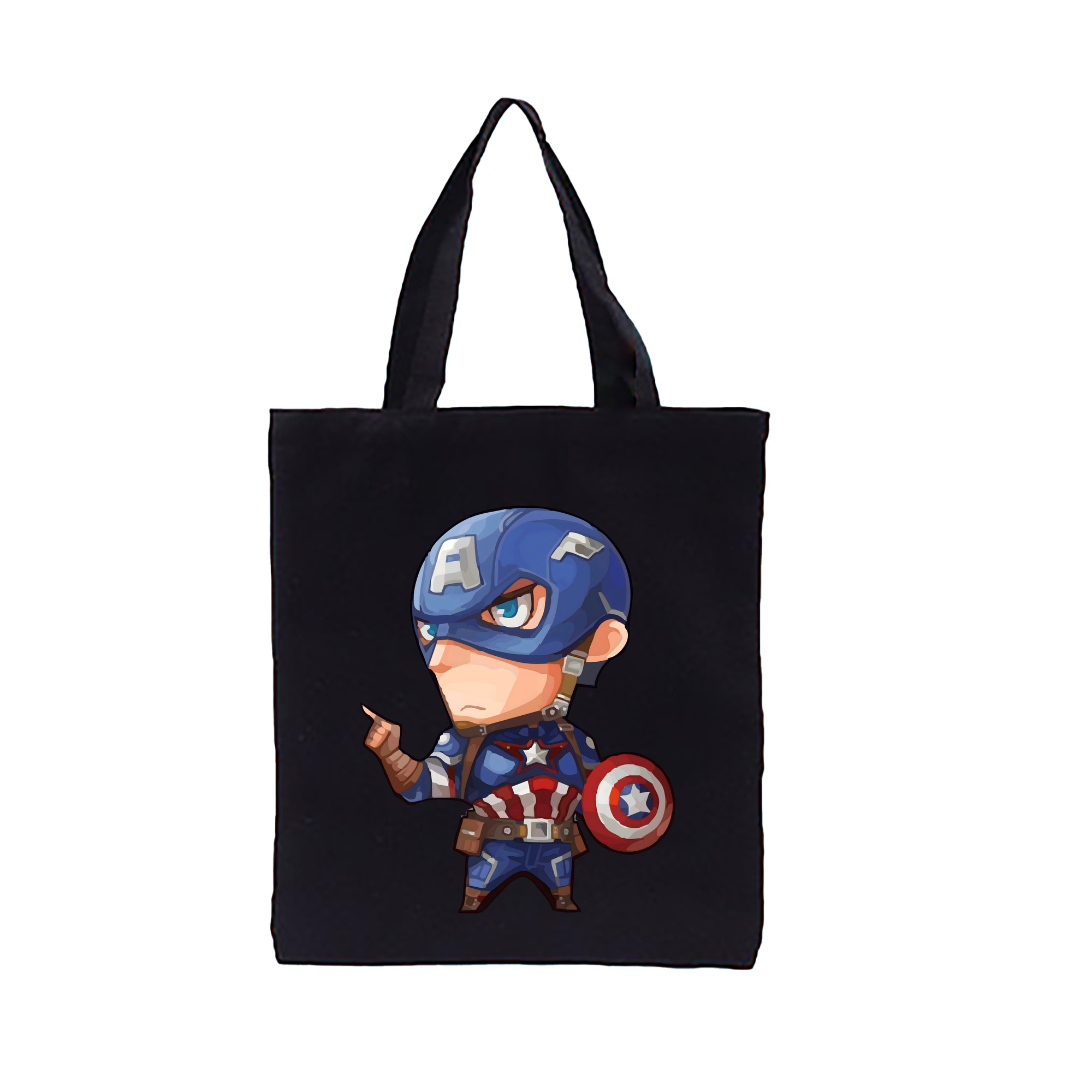 （画像用） アベンジャーズ The Avengers 縦型キャンバス生地手提げバッグ　トートバッグ