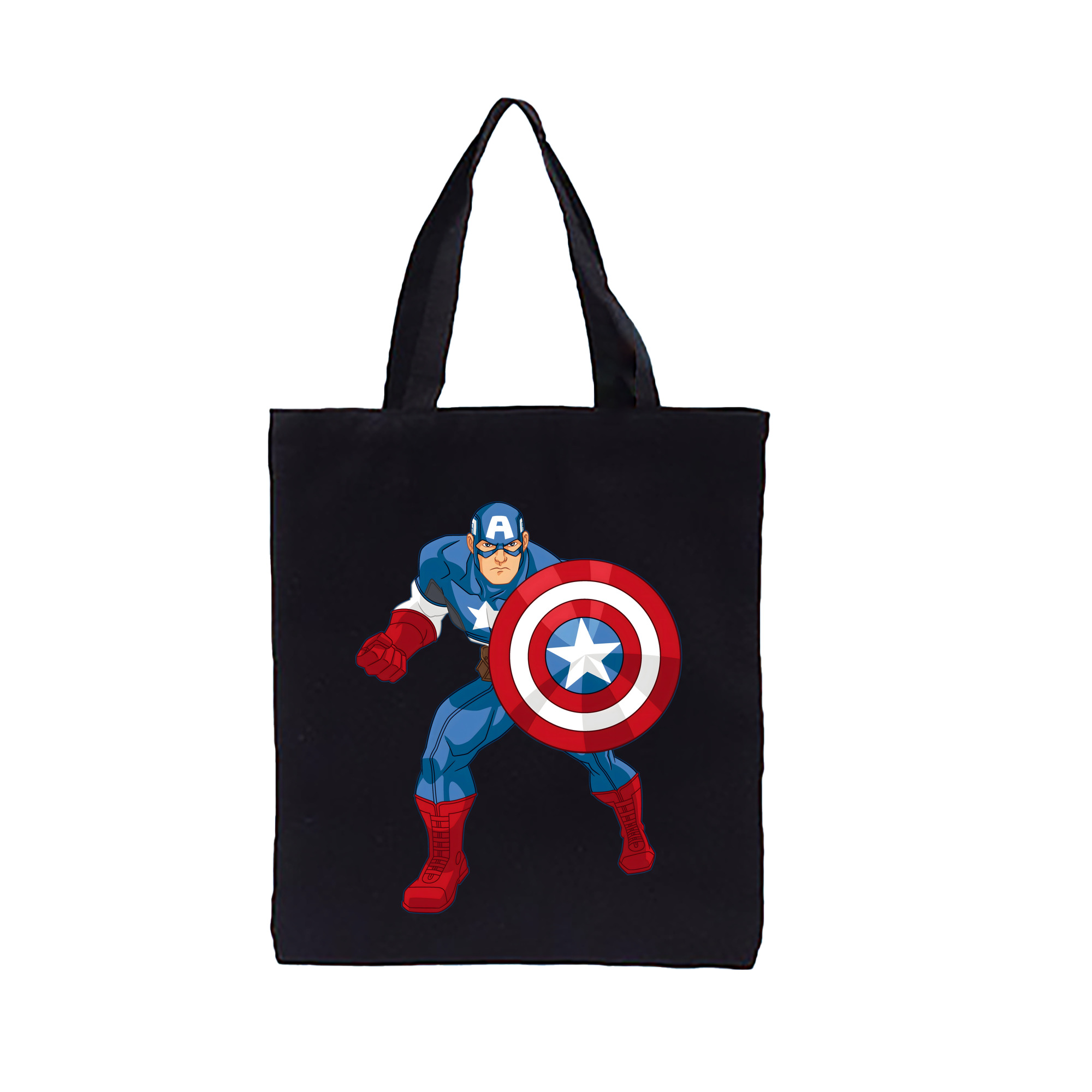 （画像用） アベンジャーズ The Avengers 縦型キャンバス生地手提げバッグ　トートバッグ