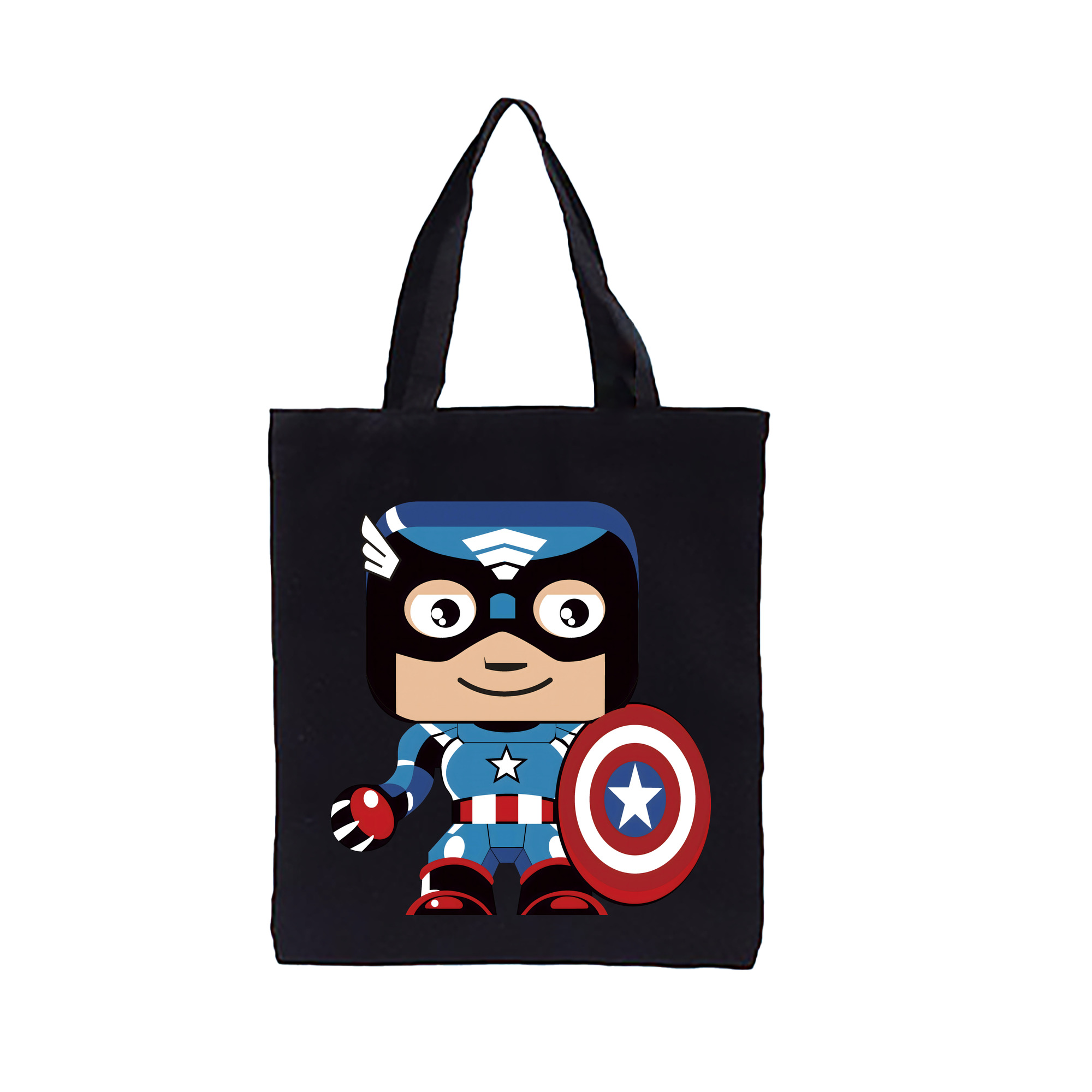 （画像用） アベンジャーズ The Avengers 縦型キャンバス生地手提げバッグ　トートバッグ