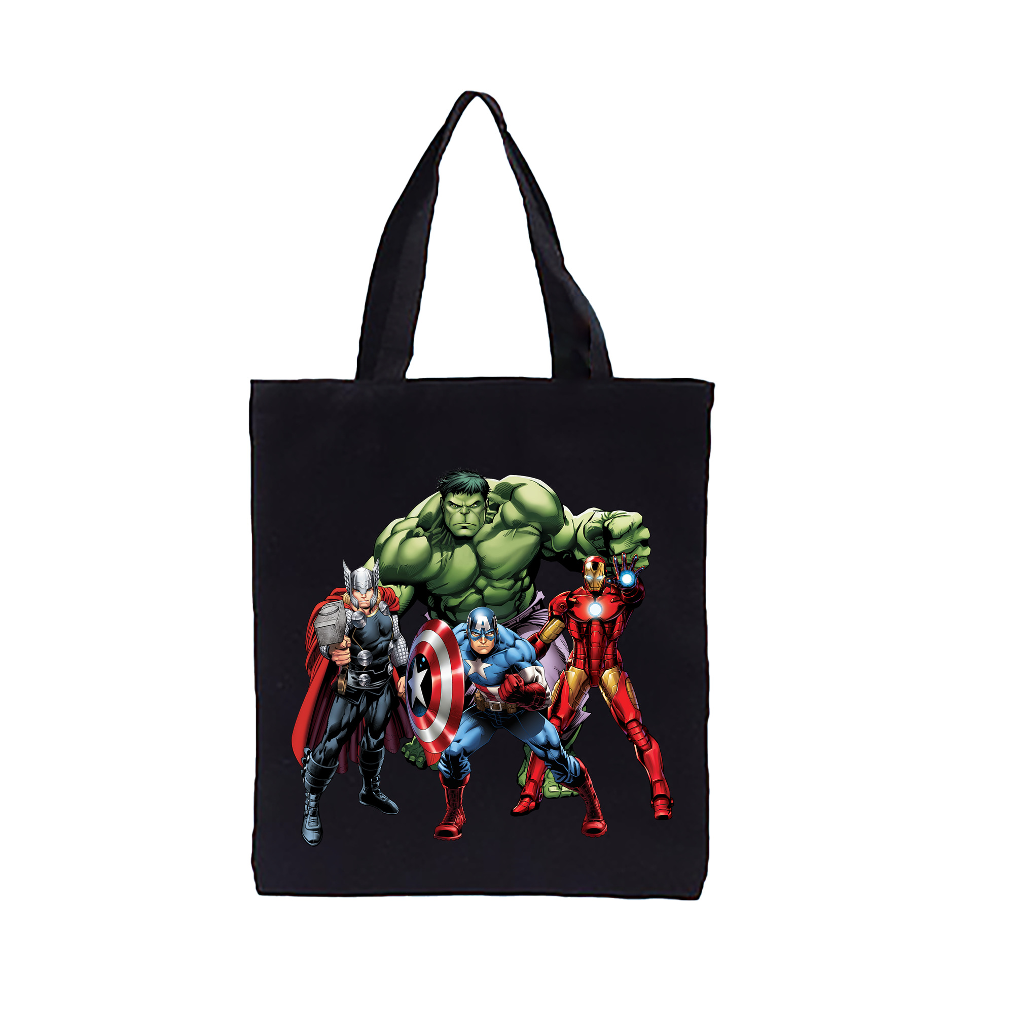 （画像用） アベンジャーズ The Avengers 縦型キャンバス生地手提げバッグ　トートバッグ