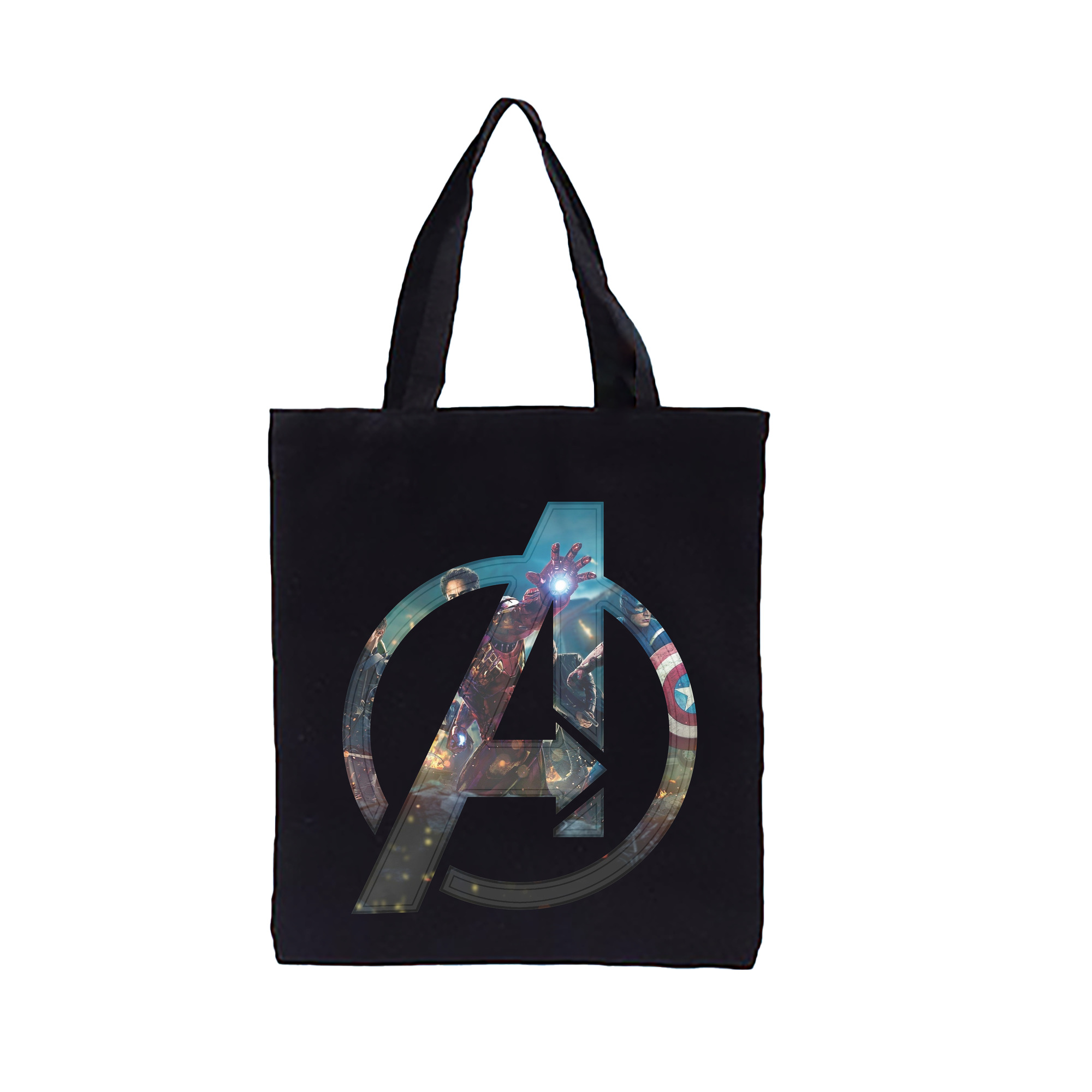 （画像用） アベンジャーズ The Avengers 縦型キャンバス生地手提げバッグ　トートバッグ