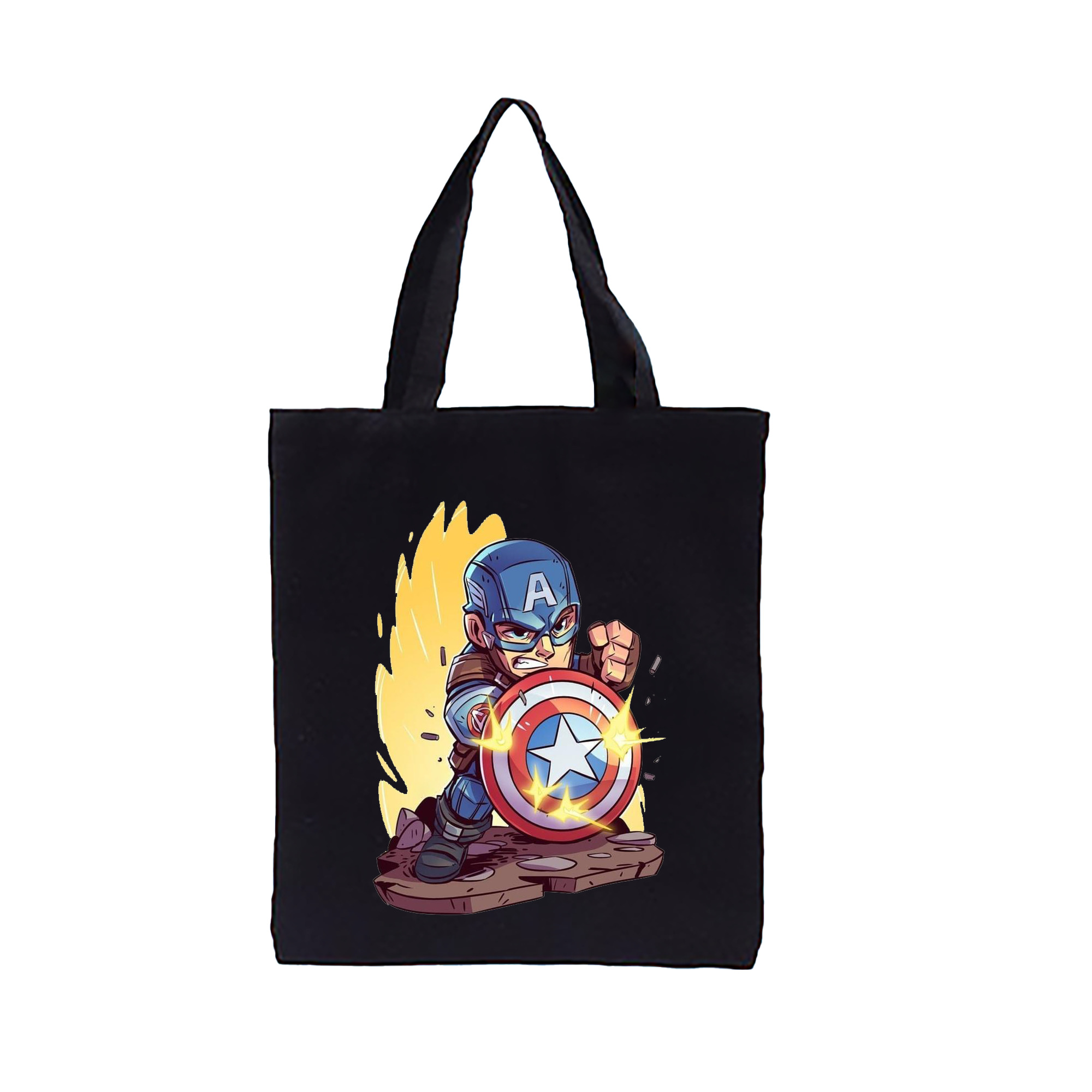 （画像用） アベンジャーズ The Avengers 縦型キャンバス生地手提げバッグ　トートバッグ