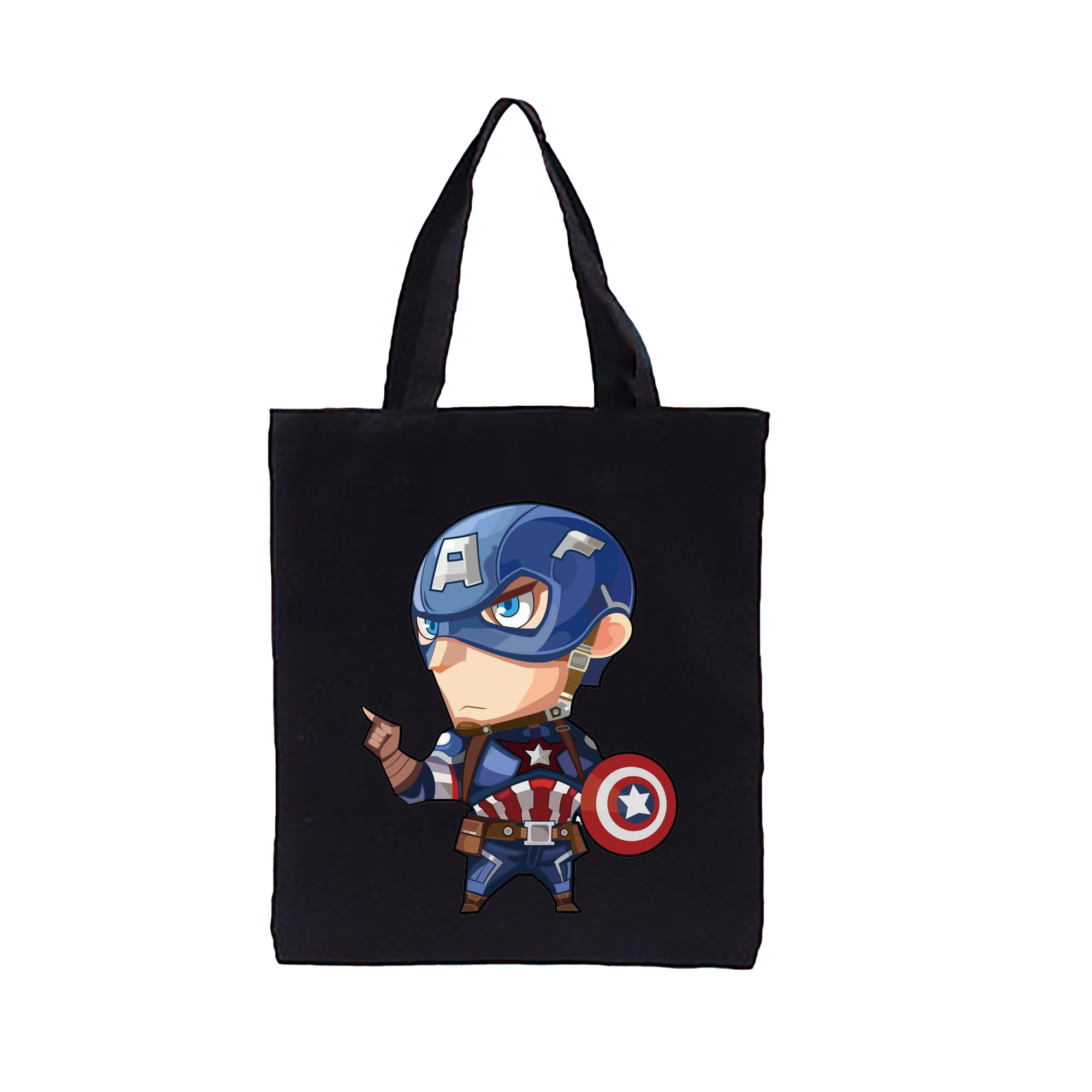 （画像用） アベンジャーズ The Avengers 縦型キャンバス生地手提げバッグ　トートバッグ
