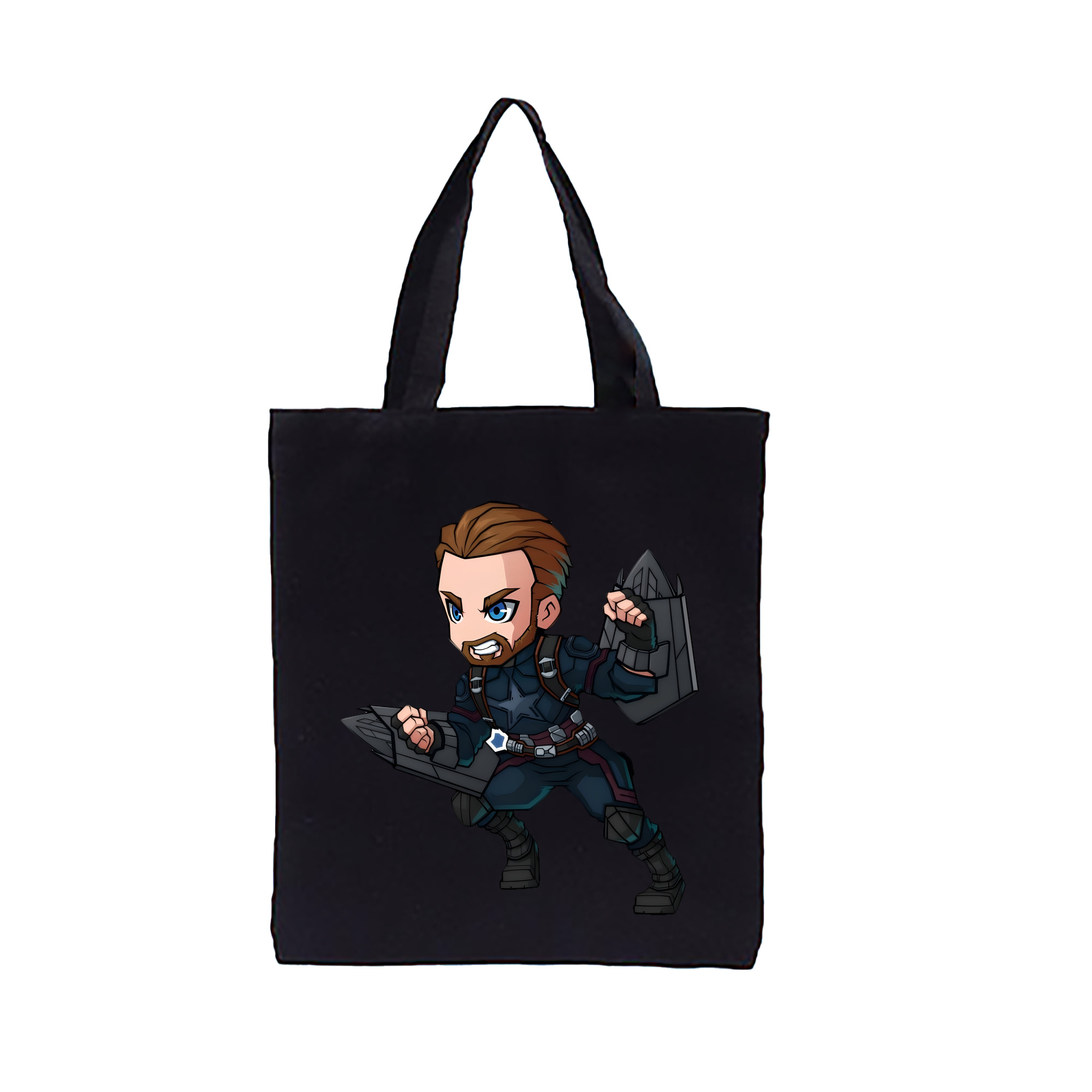 （画像用） アベンジャーズ The Avengers 縦型キャンバス生地手提げバッグ　トートバッグ