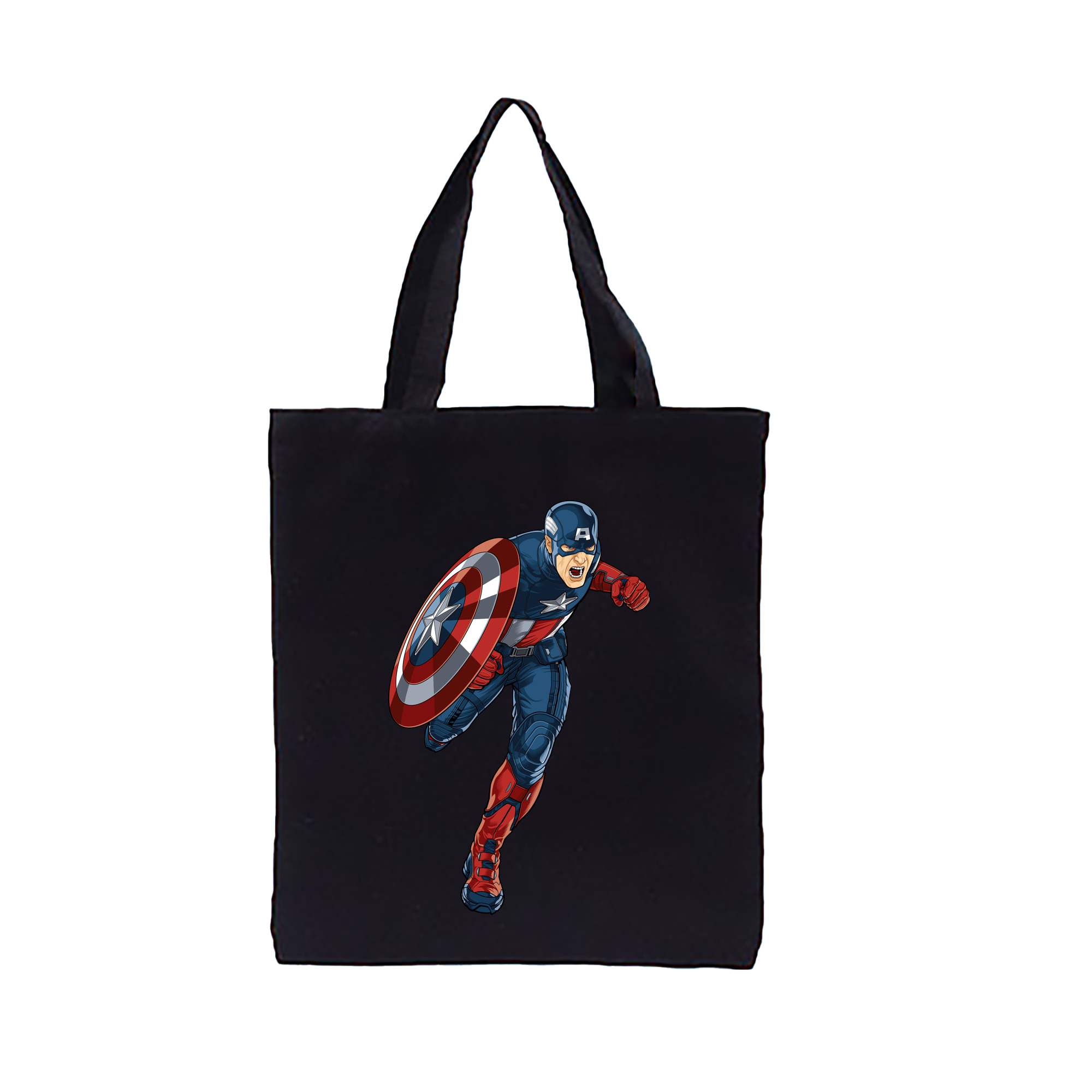 （画像用） アベンジャーズ The Avengers 縦型キャンバス生地手提げバッグ　トートバッグ