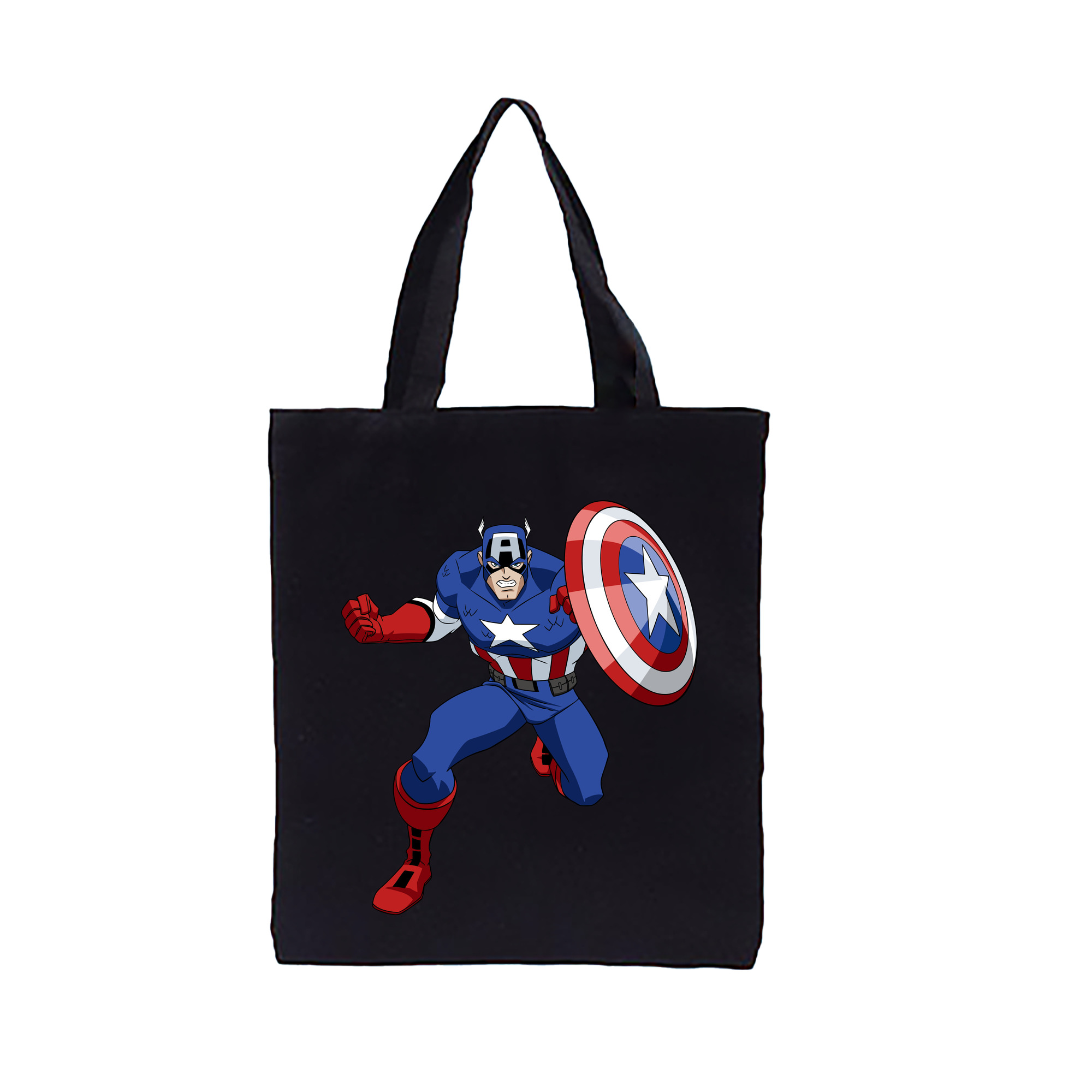 （画像用） アベンジャーズ The Avengers 縦型キャンバス生地手提げバッグ　トートバッグ