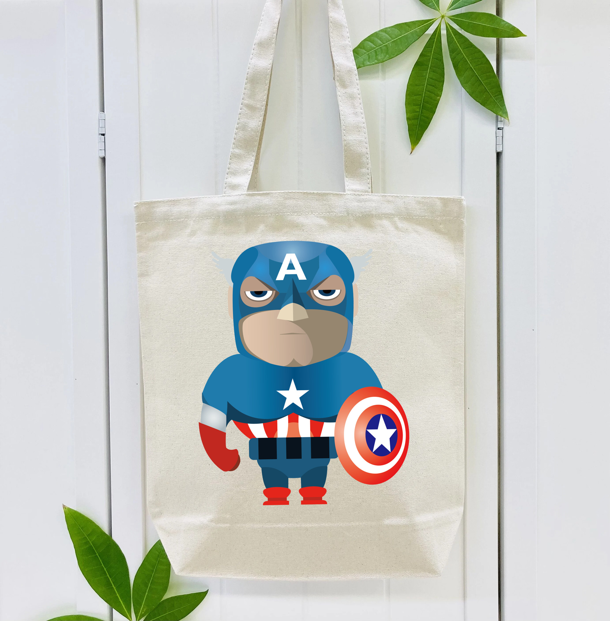 アベンジャーズ The Avengers 縦型キャンバス生地手提げバッグ　トートバッグ