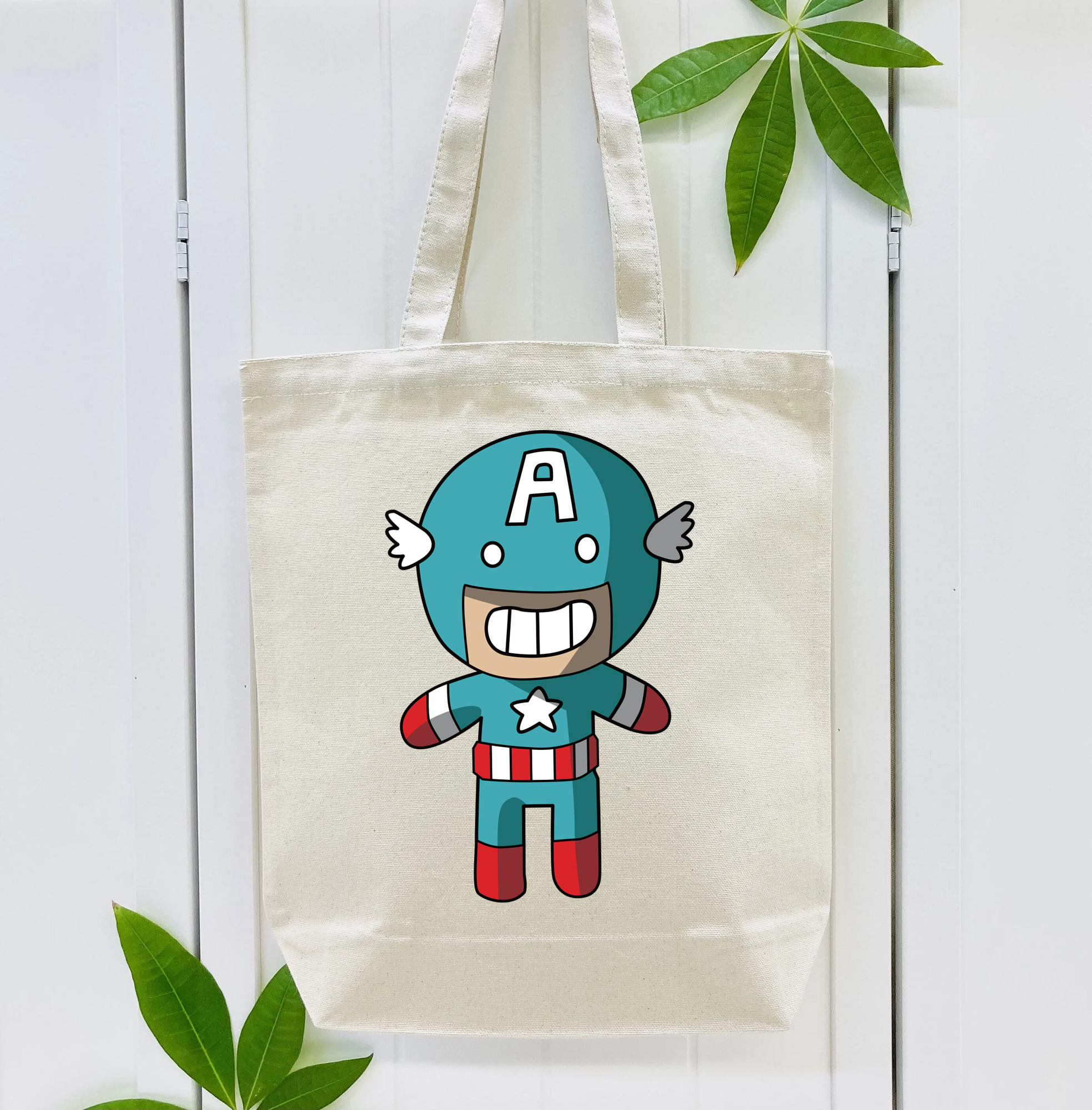 アベンジャーズ The Avengers 縦型キャンバス生地手提げバッグ　トートバッグ
