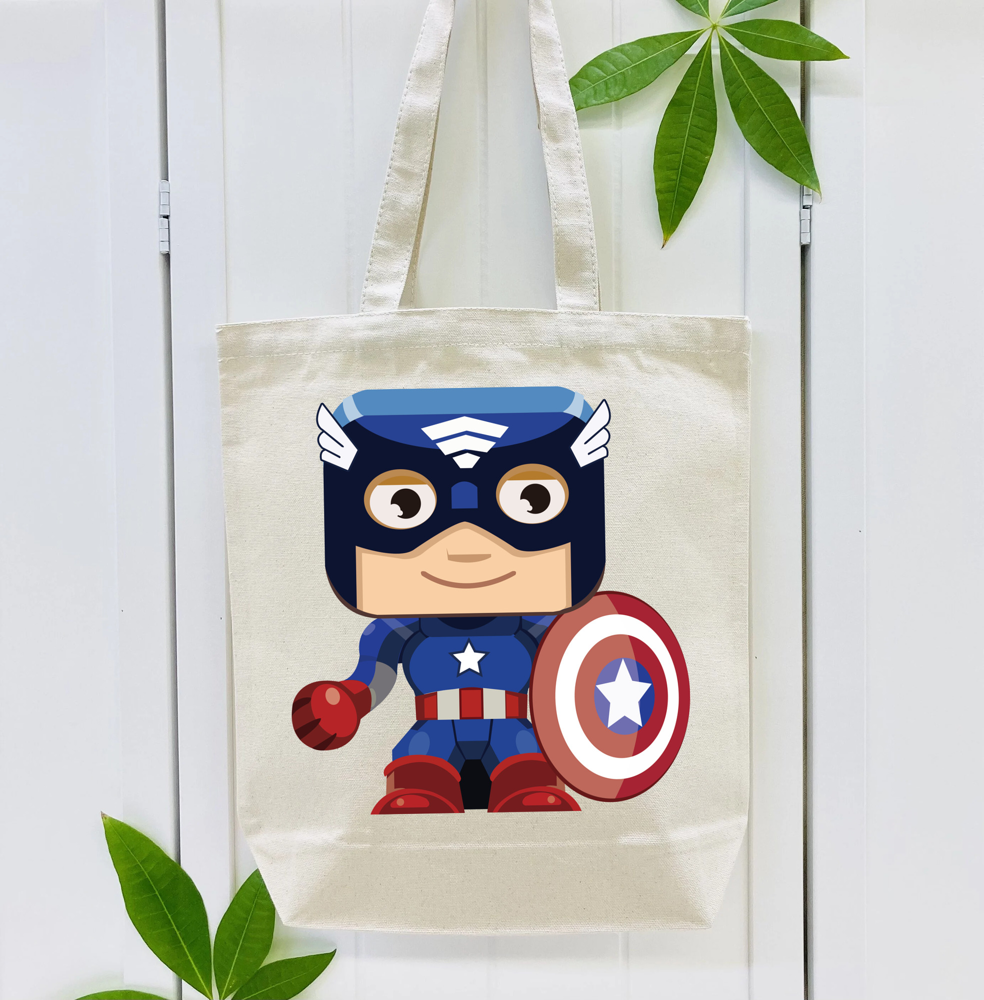アベンジャーズ The Avengers 縦型キャンバス生地手提げバッグ　トートバッグ