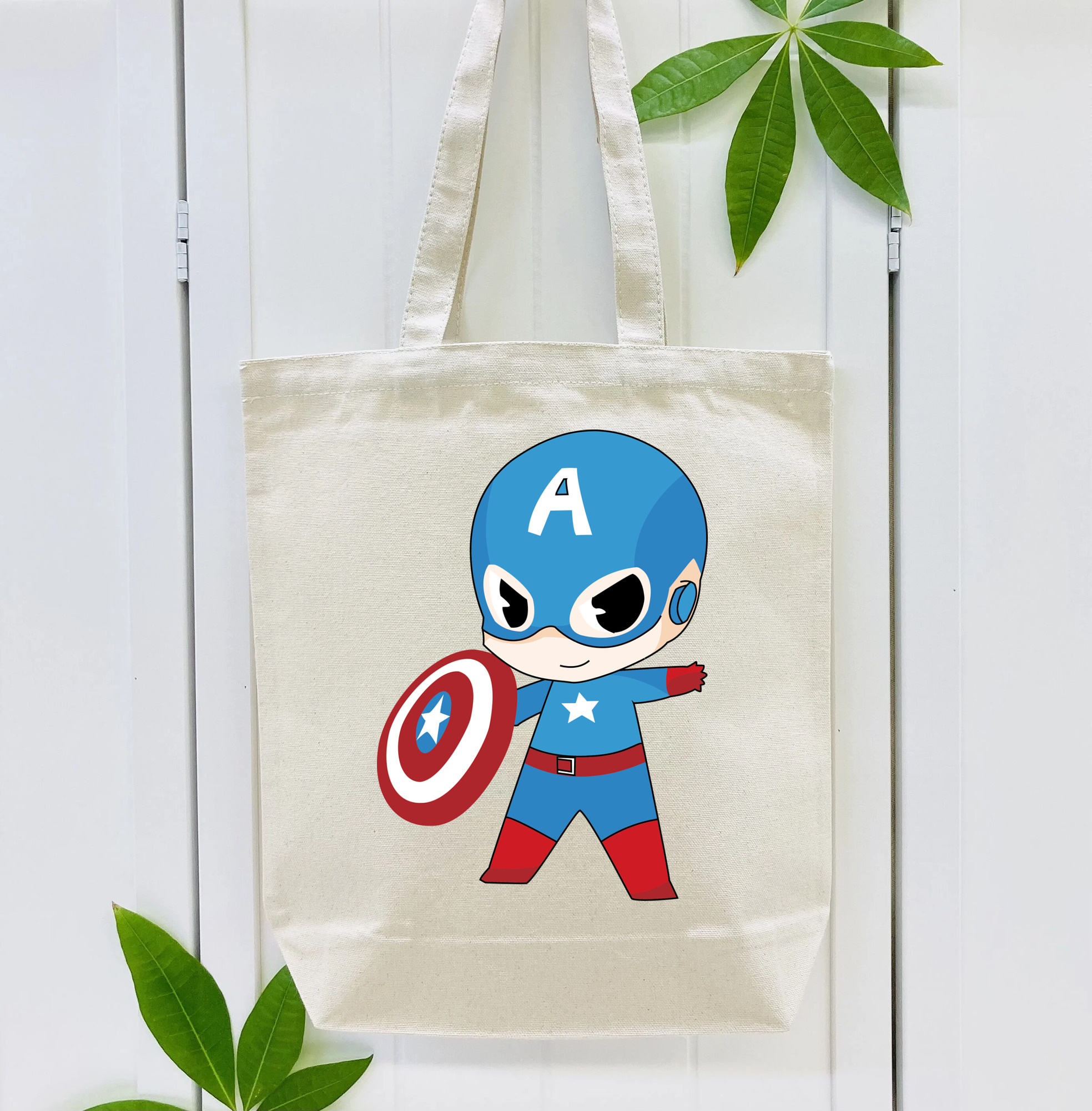 アベンジャーズ The Avengers 縦型キャンバス生地手提げバッグ　トートバッグ