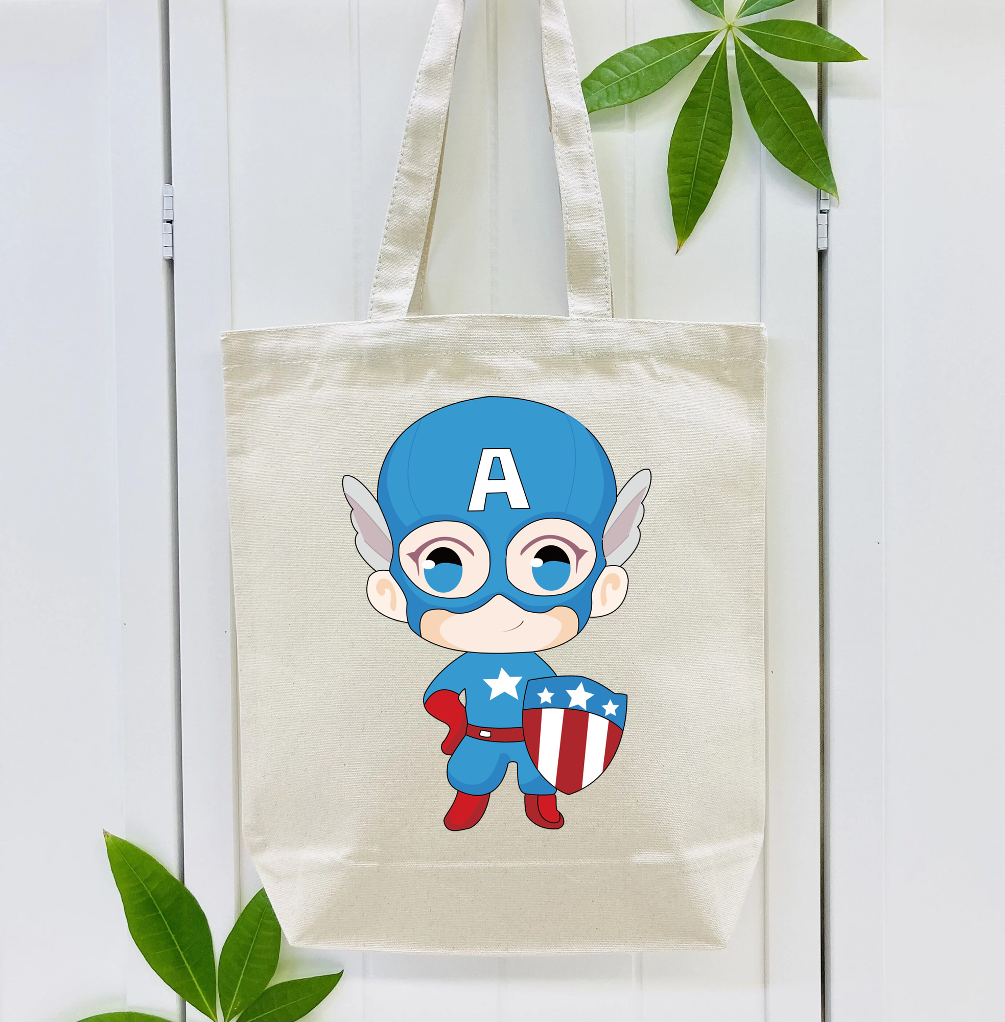 アベンジャーズ The Avengers 縦型キャンバス生地手提げバッグ　トートバッグ