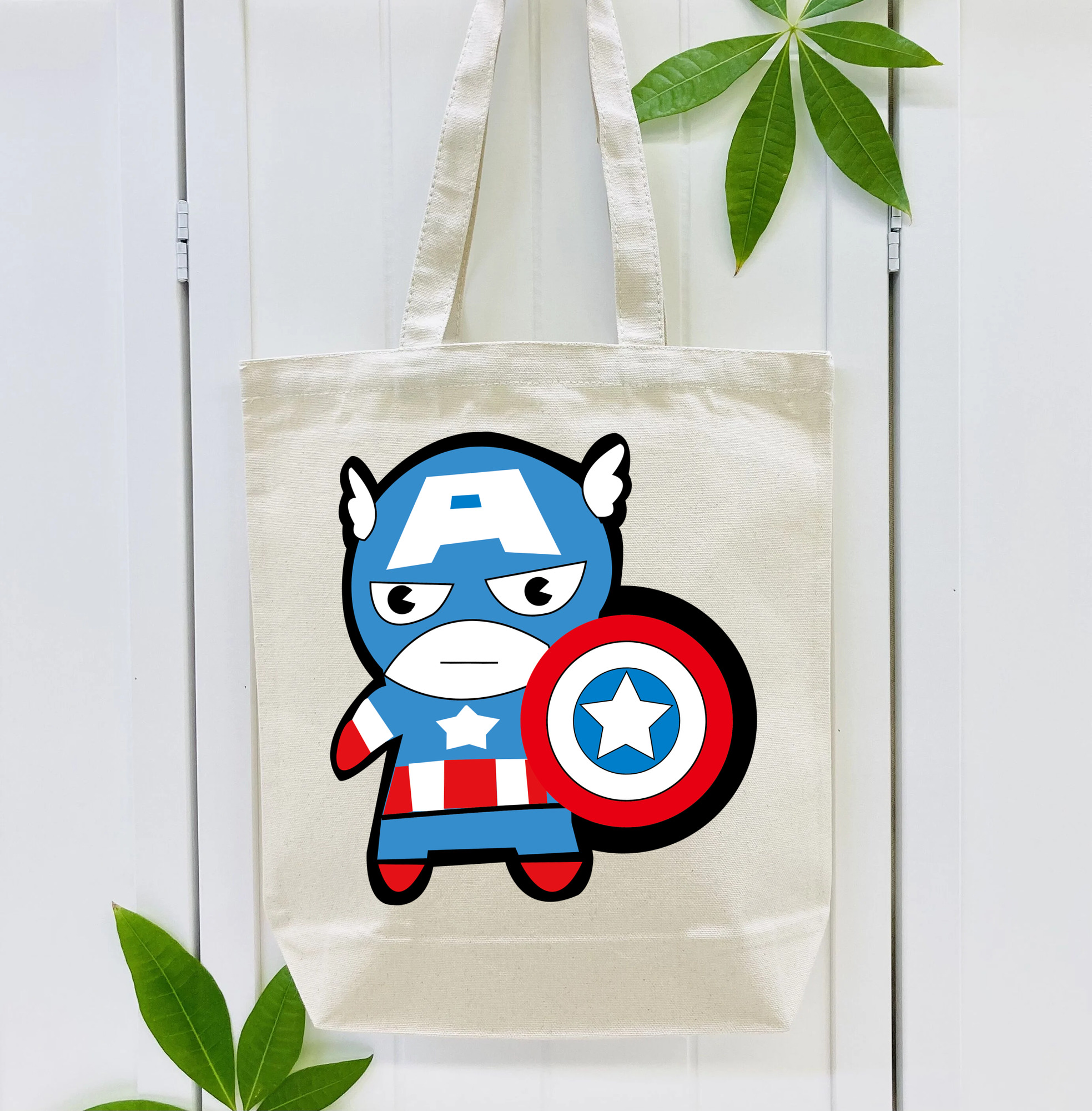 アベンジャーズ The Avengers 縦型キャンバス生地手提げバッグ　トートバッグ