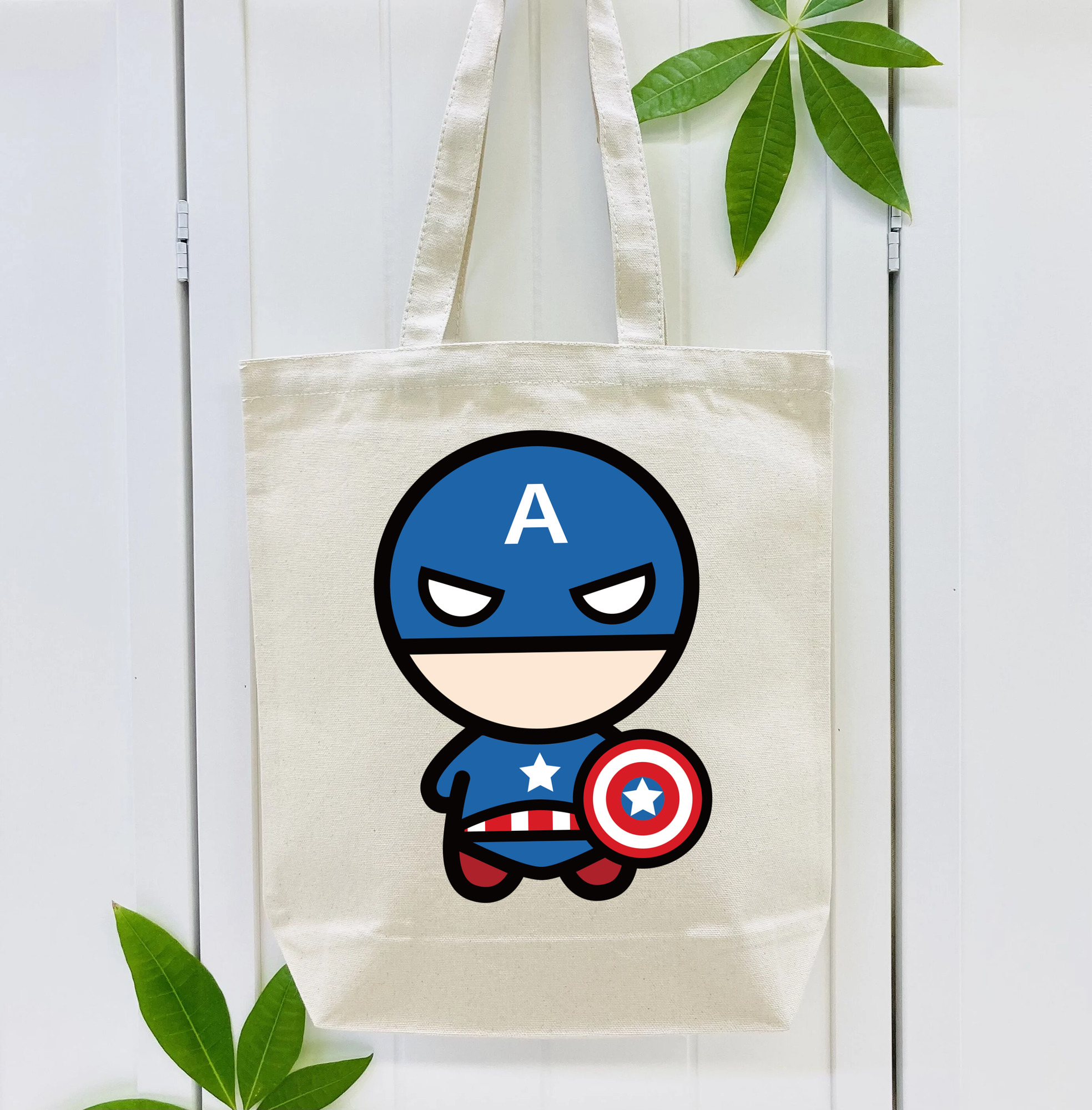 アベンジャーズ The Avengers 縦型キャンバス生地手提げバッグ　トートバッグ