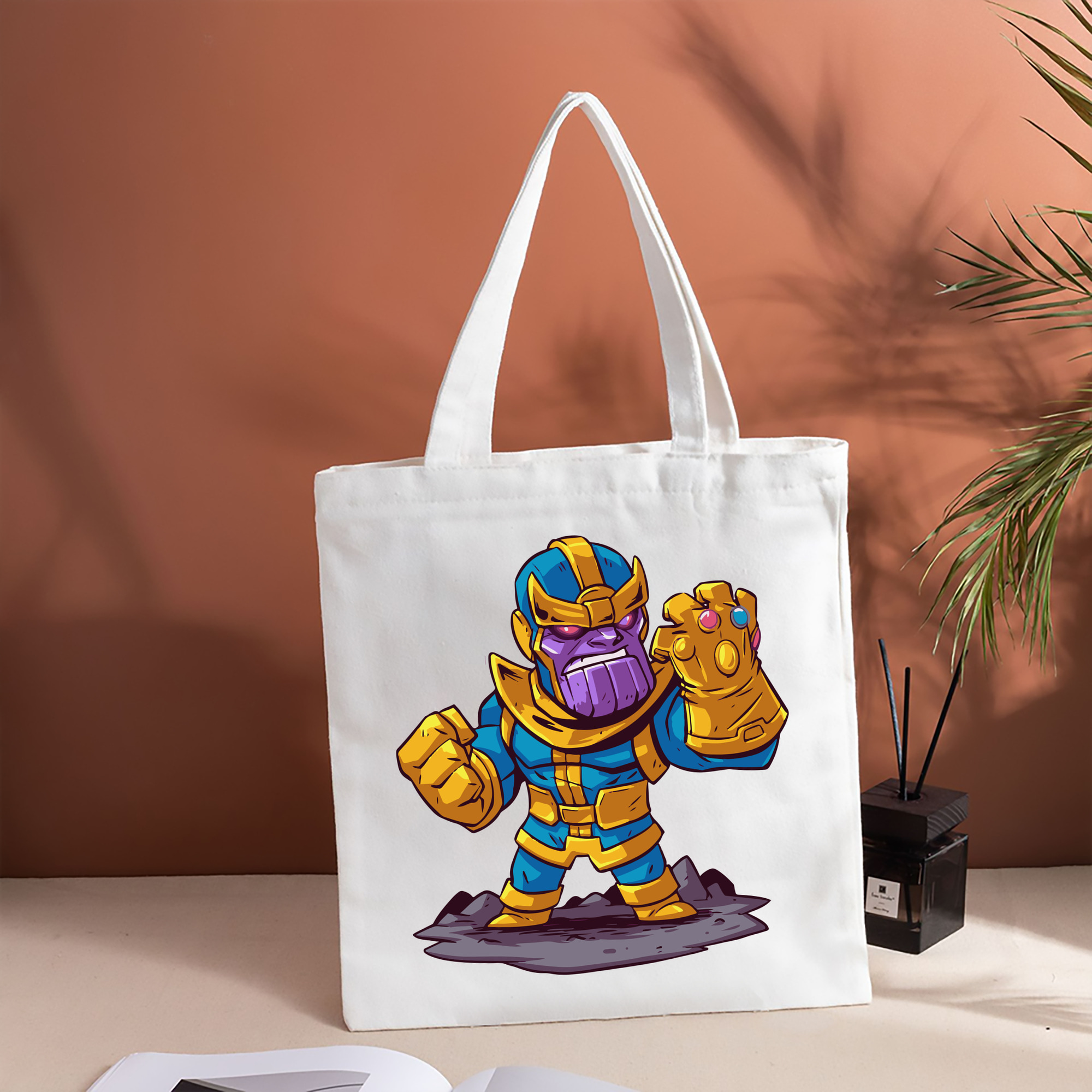 アベンジャーズ The Avengers 縦型キャンバス生地手提げバッグ　トートバッグ