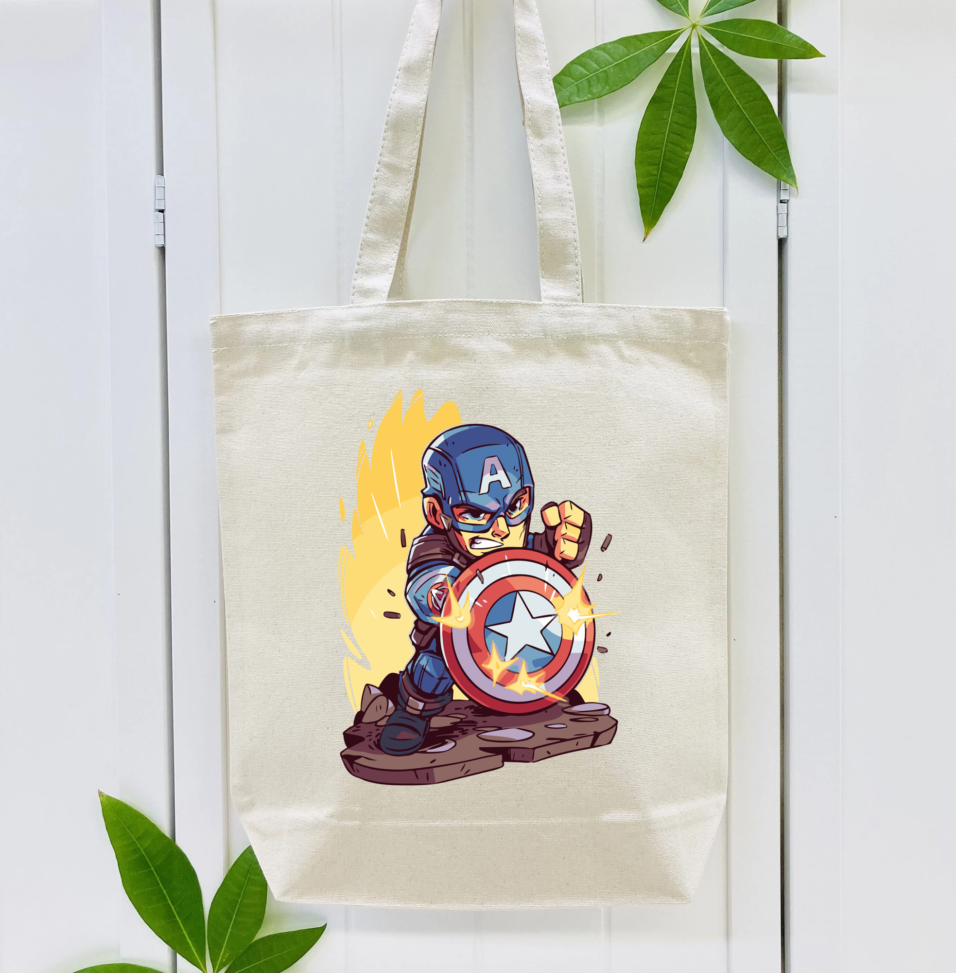アベンジャーズ The Avengers 縦型キャンバス生地手提げバッグ　トートバッグ