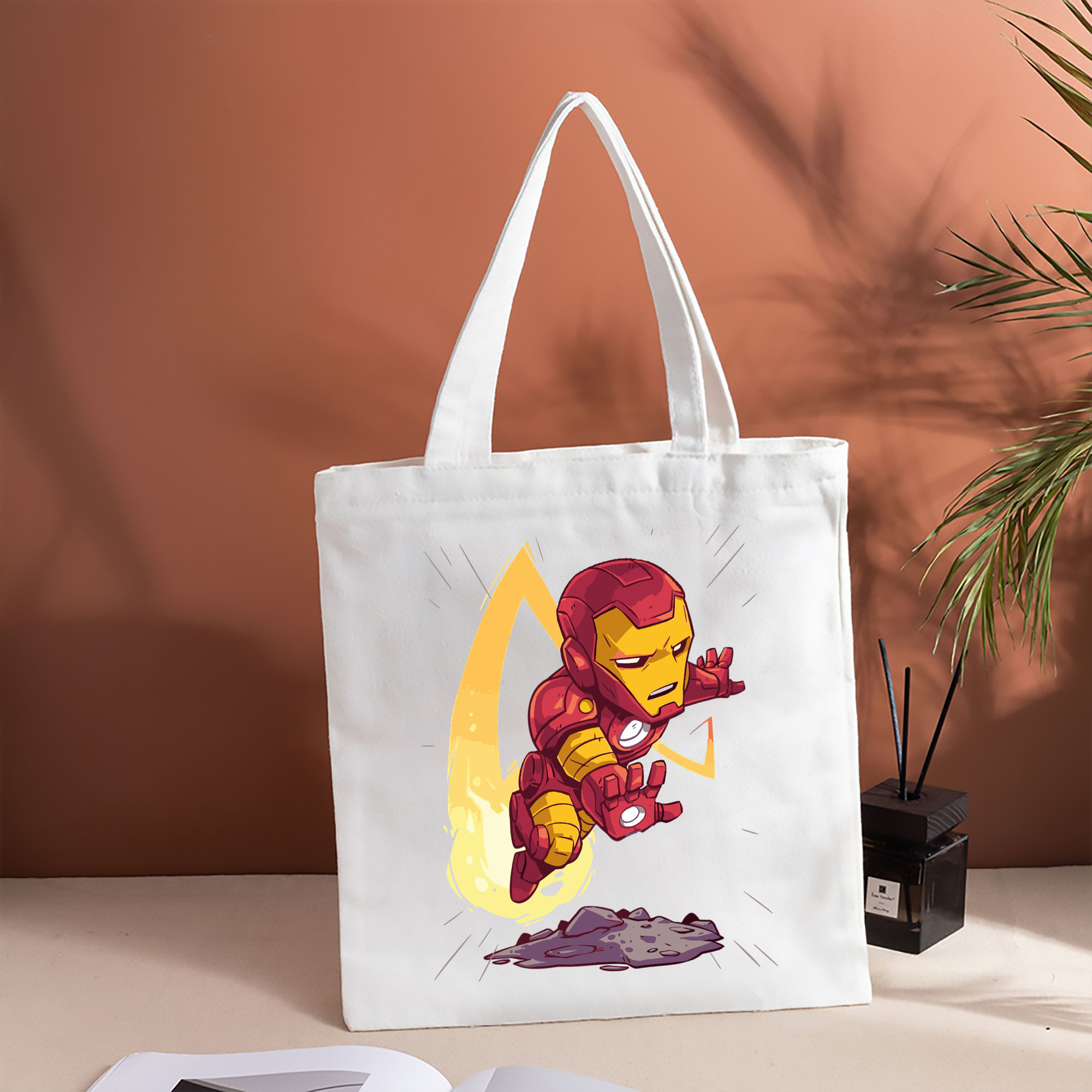 アベンジャーズ The Avengers 縦型キャンバス生地手提げバッグ　トートバッグ
