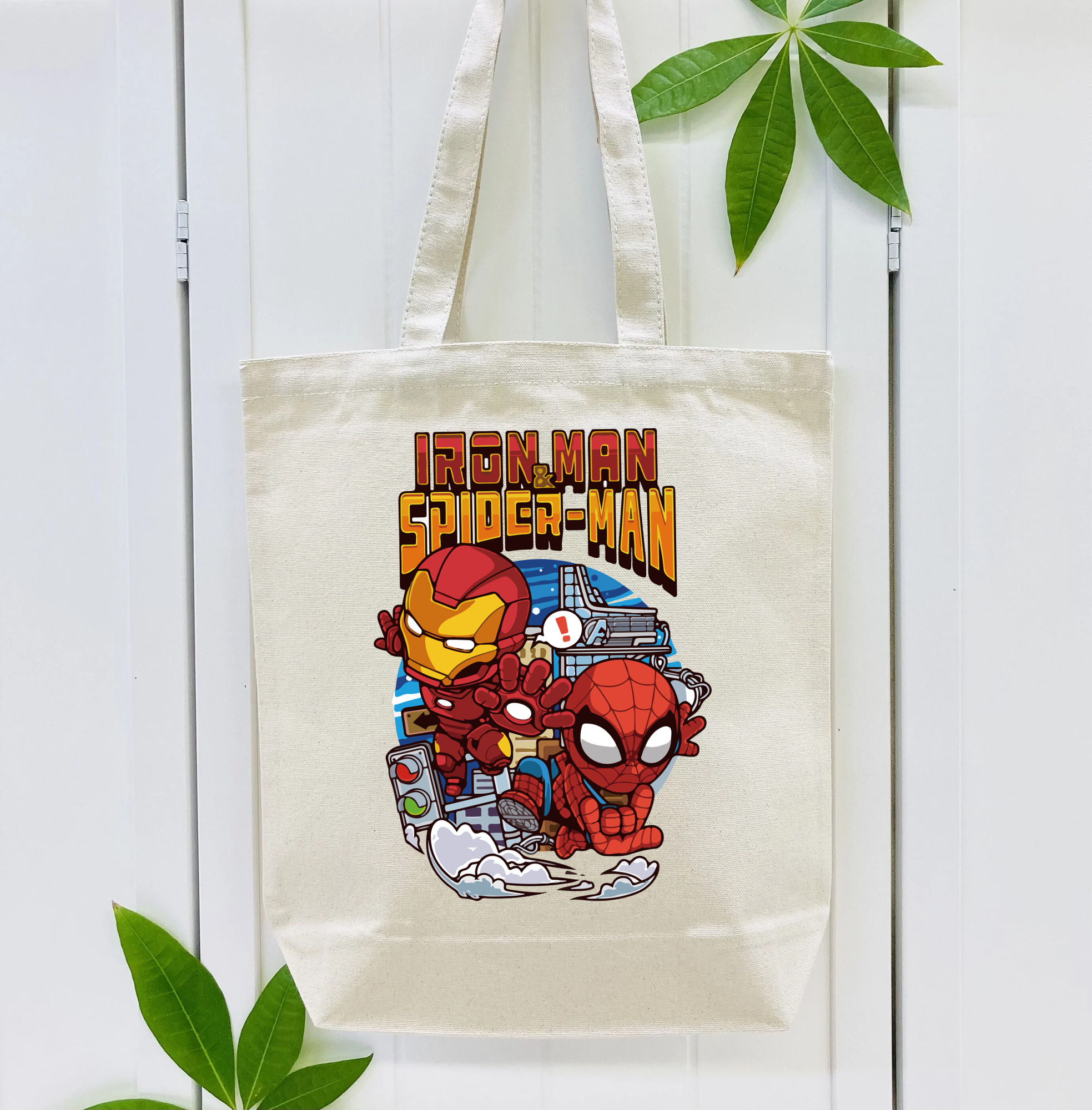 アベンジャーズ The Avengers 縦型キャンバス生地手提げバッグ　トートバッグ