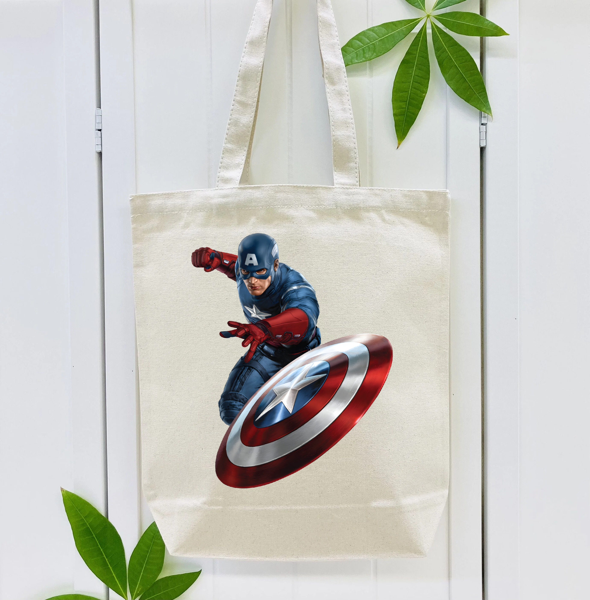 アベンジャーズ The Avengers 縦型キャンバス生地手提げバッグ　トートバッグ