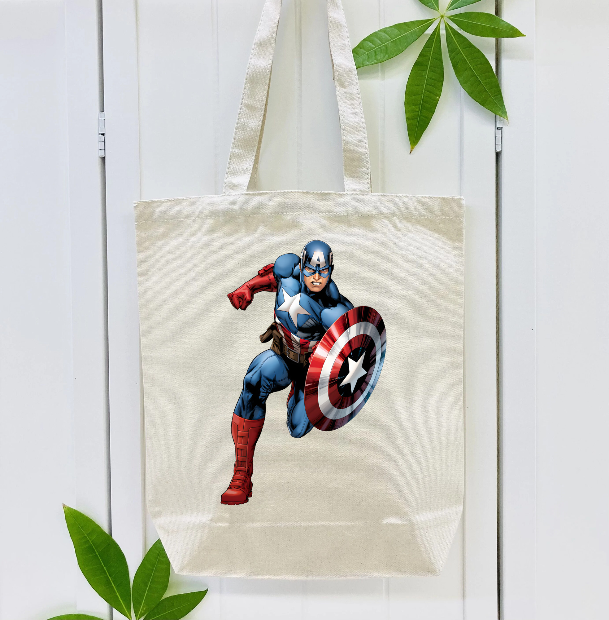 アベンジャーズ The Avengers 縦型キャンバス生地手提げバッグ　トートバッグ
