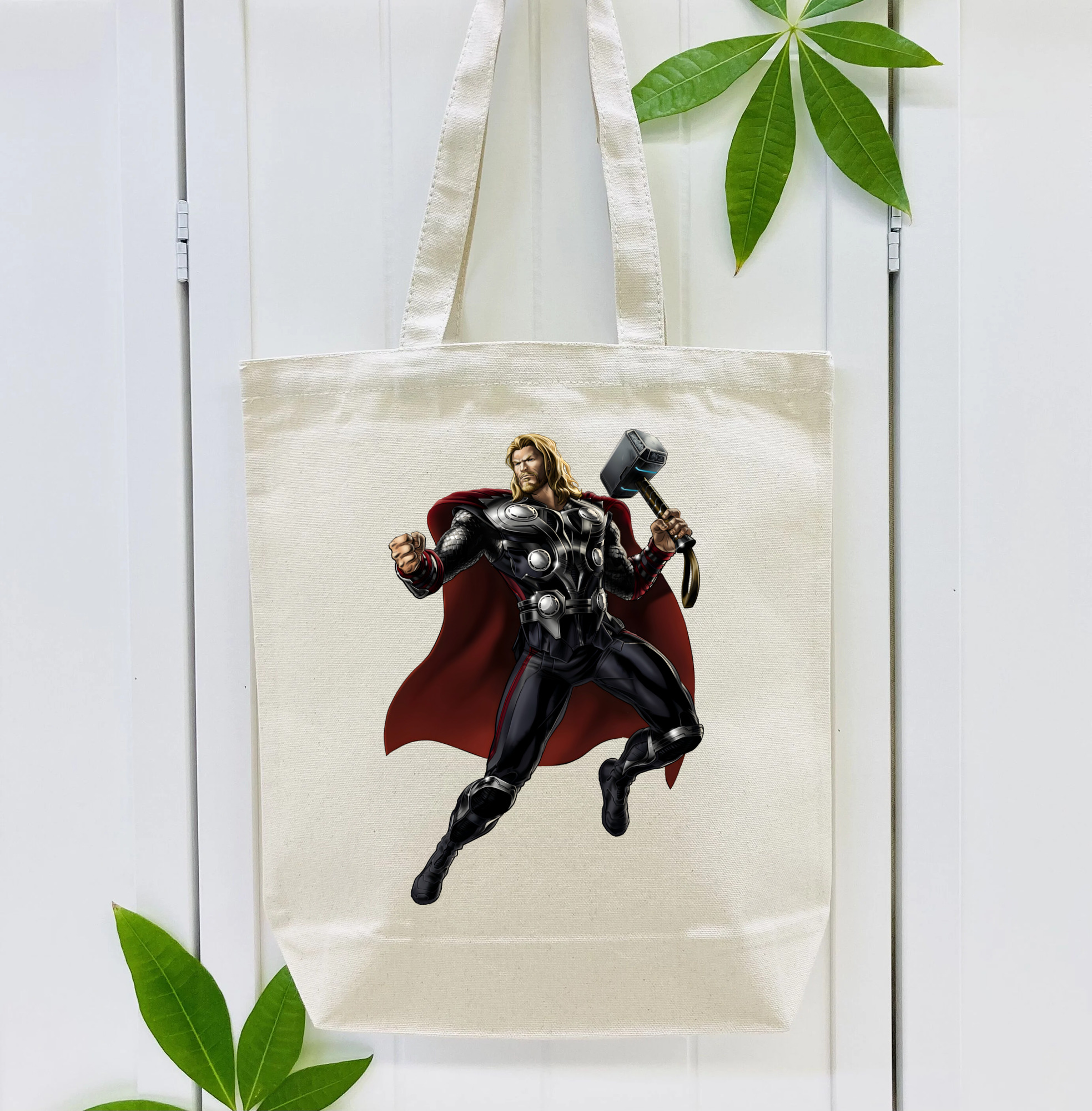 アベンジャーズ The Avengers 縦型キャンバス生地手提げバッグ　トートバッグ