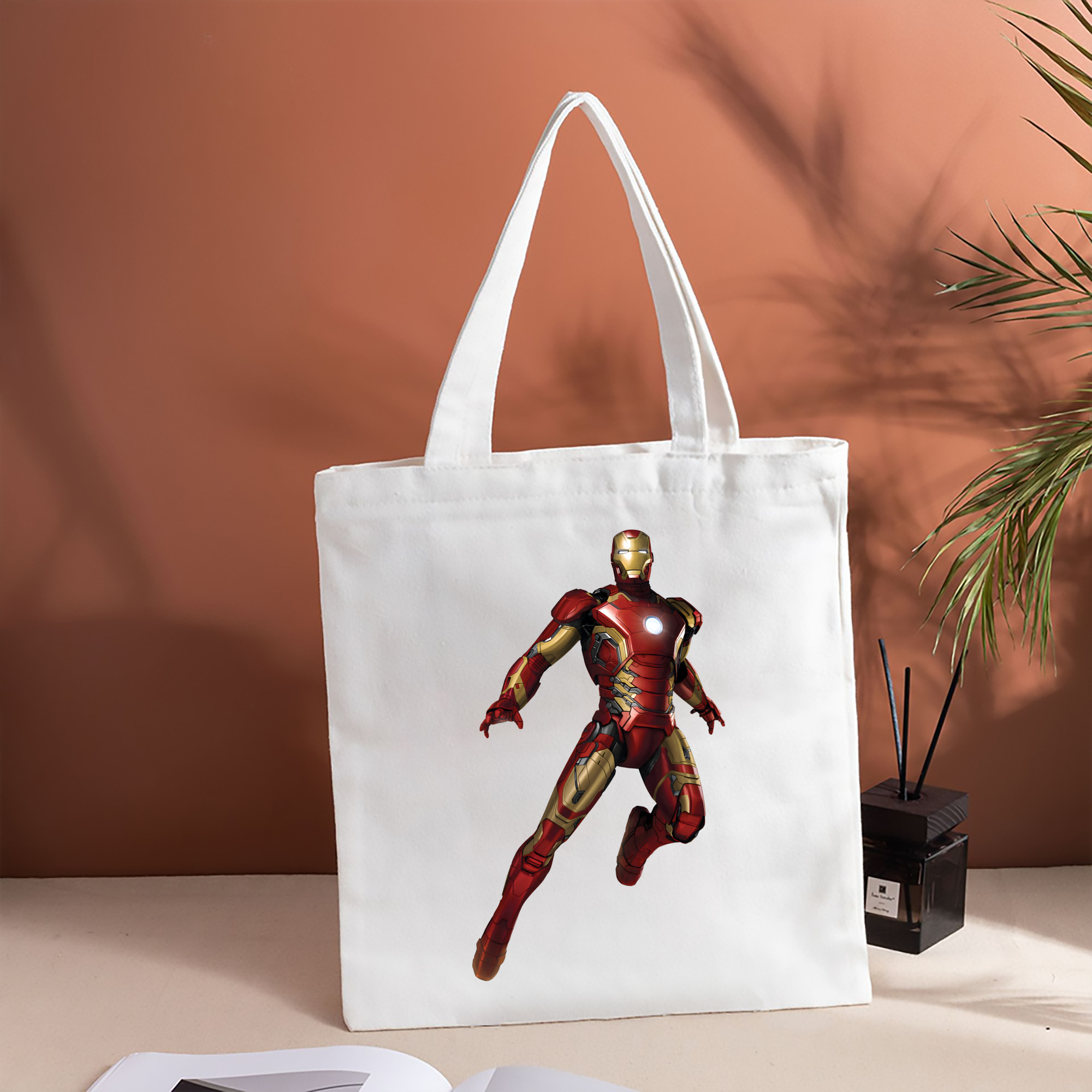 アベンジャーズ The Avengers 縦型キャンバス生地手提げバッグ　トートバッグ