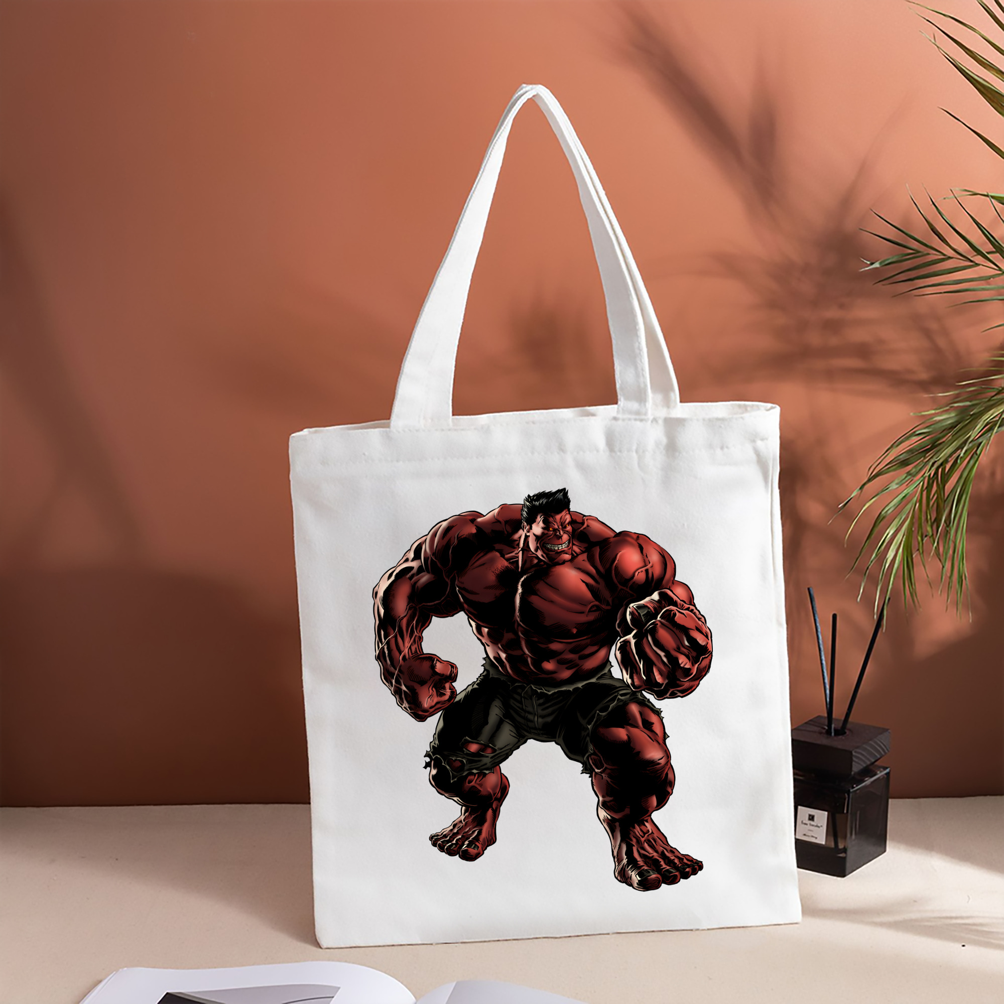 アベンジャーズ The Avengers 縦型キャンバス生地手提げバッグ　トートバッグ