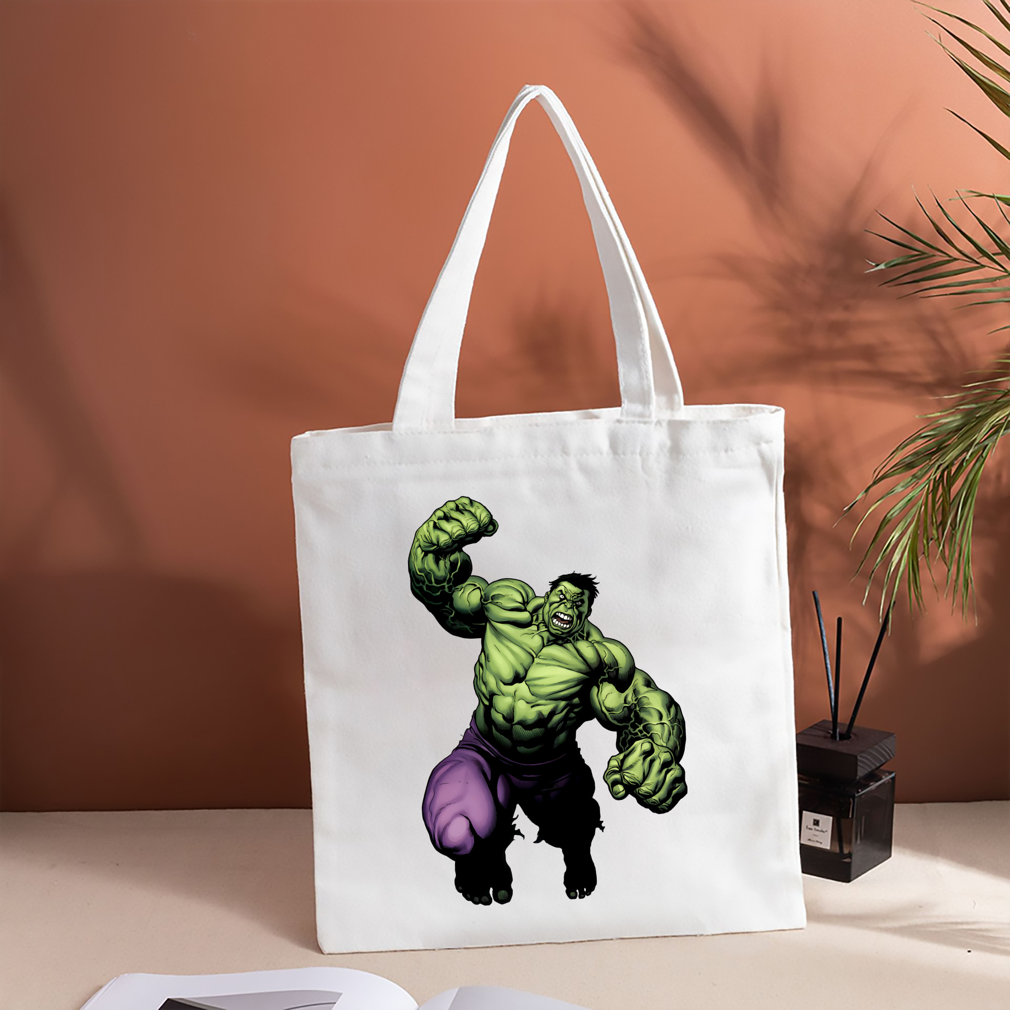 アベンジャーズ The Avengers 縦型キャンバス生地手提げバッグ　トートバッグ