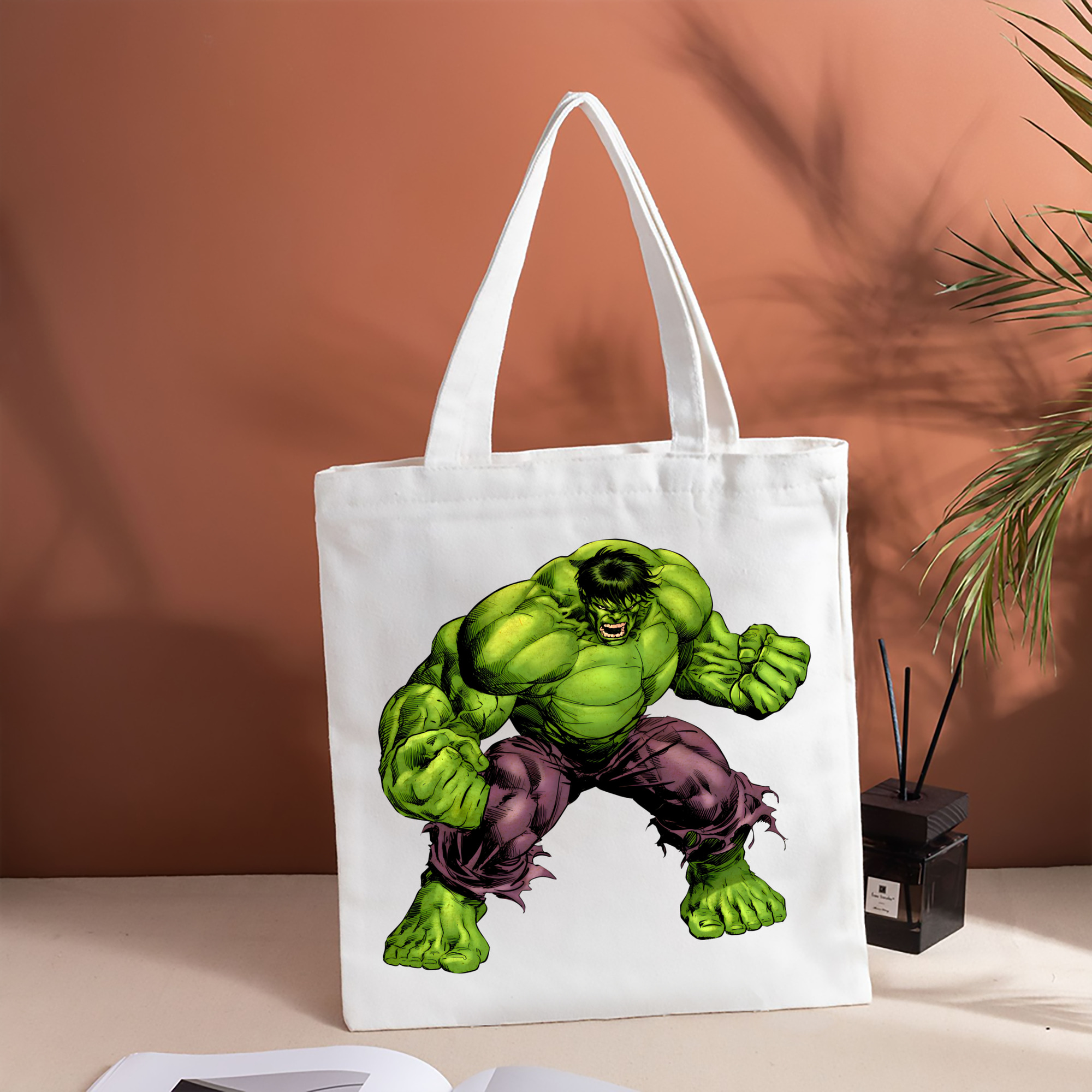 アベンジャーズ The Avengers 縦型キャンバス生地手提げバッグ　トートバッグ