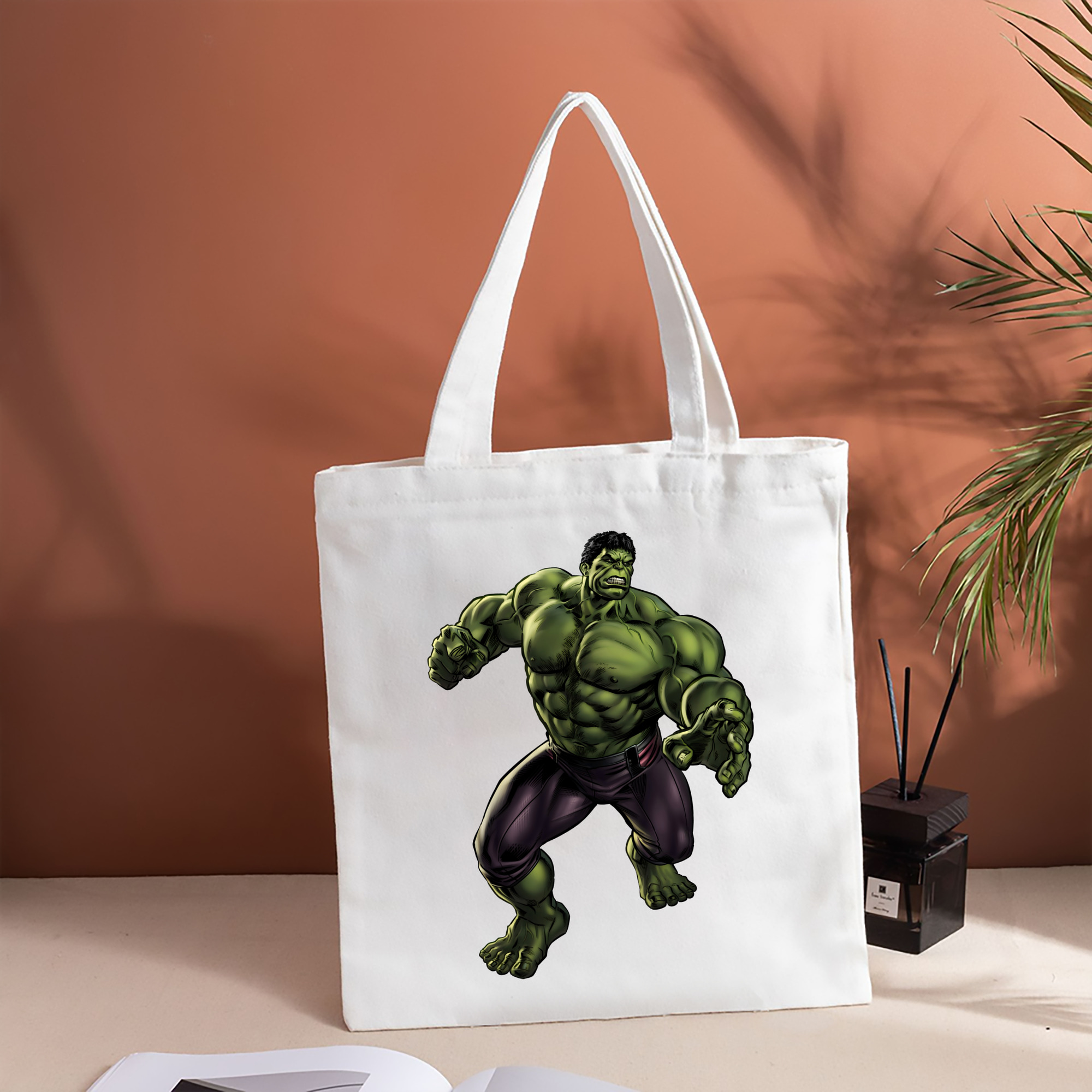 アベンジャーズ The Avengers 縦型キャンバス生地手提げバッグ　トートバッグ