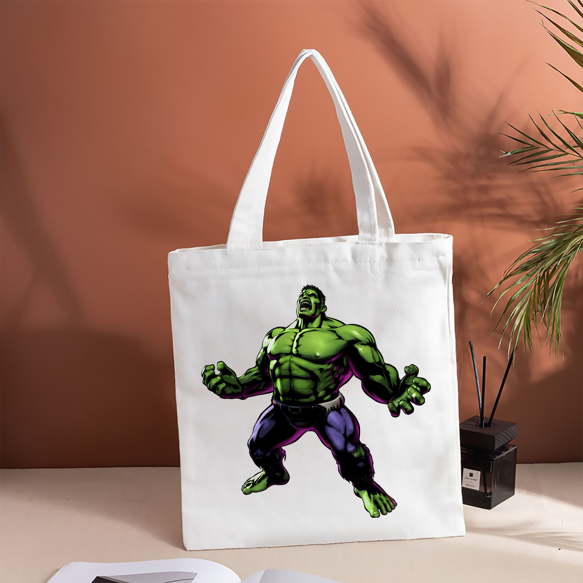 アベンジャーズ The Avengers 縦型キャンバス生地手提げバッグ　トートバッグ