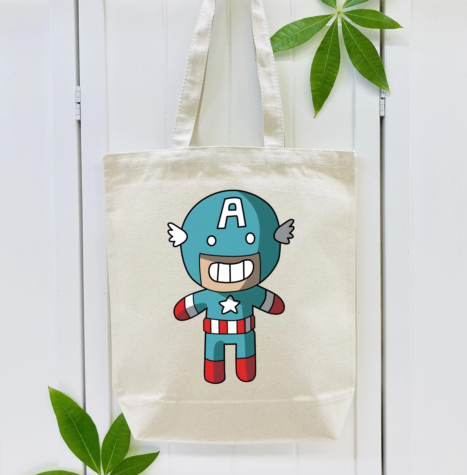 アベンジャーズ The Avengers 縦型キャンバス生地手提げバッグ　トートバッグ