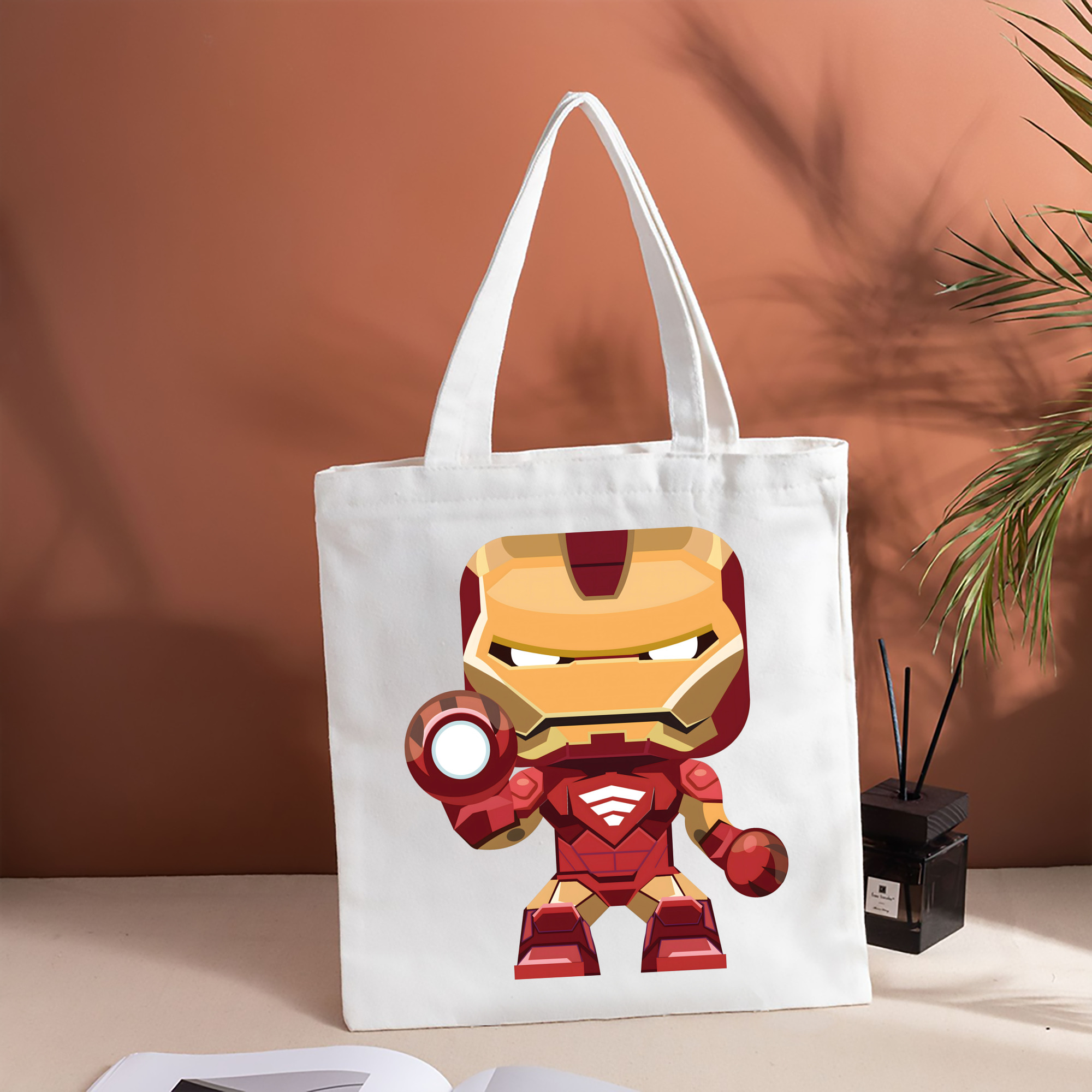 アベンジャーズ The Avengers 縦型キャンバス生地手提げバッグ　トートバッグ